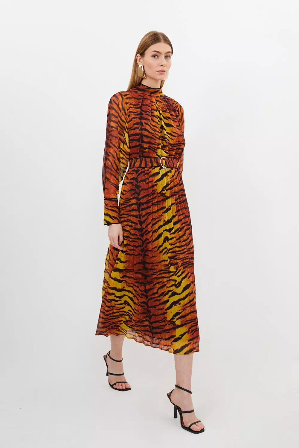 Karen millen tiger store dress