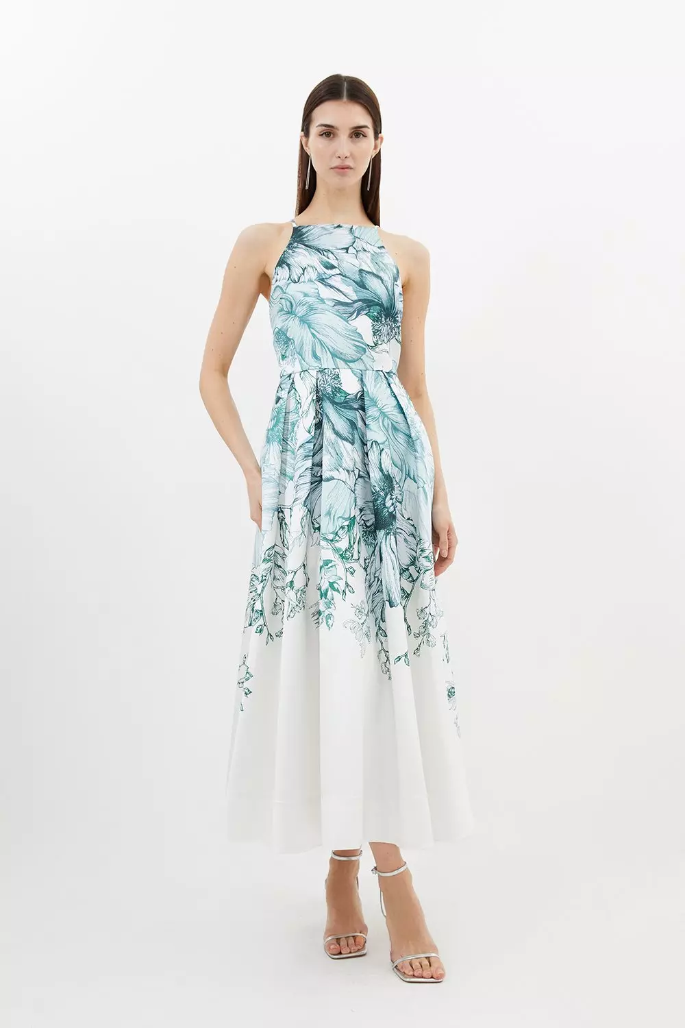 Karen millen hotsell floral hem dress