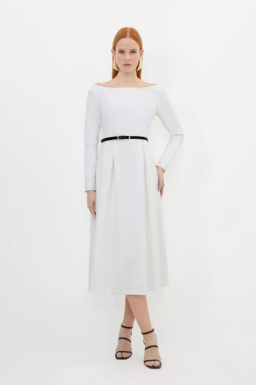 Karen millen cold shoulder best sale midi dress