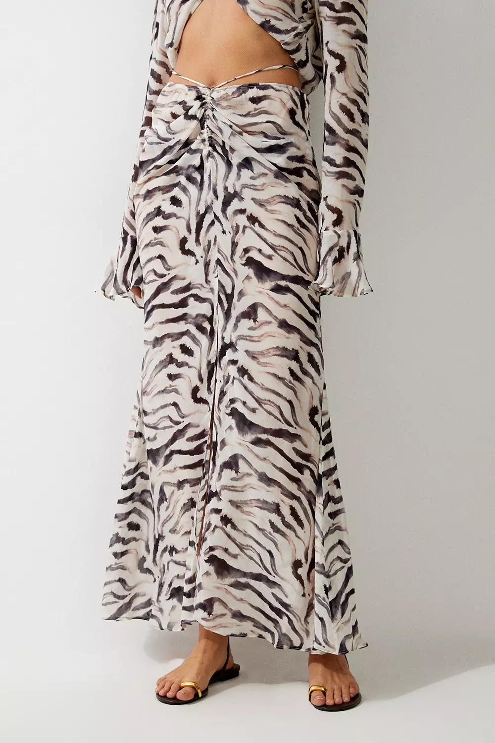 Karen millen 2024 zebra print skirt