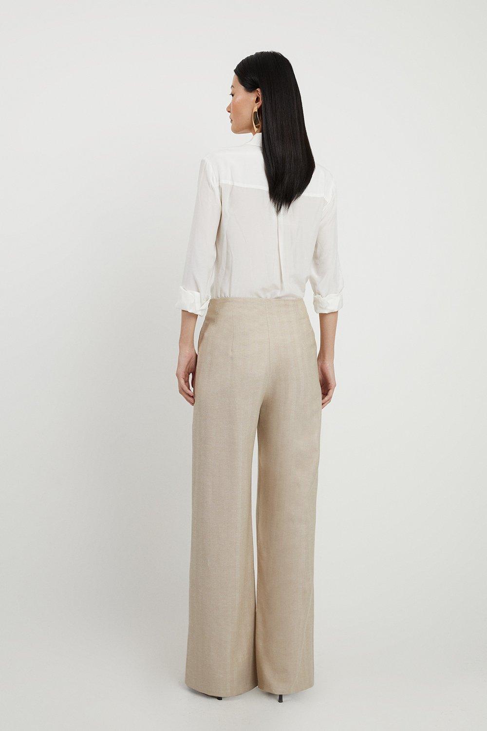 straight-leg darted culottes