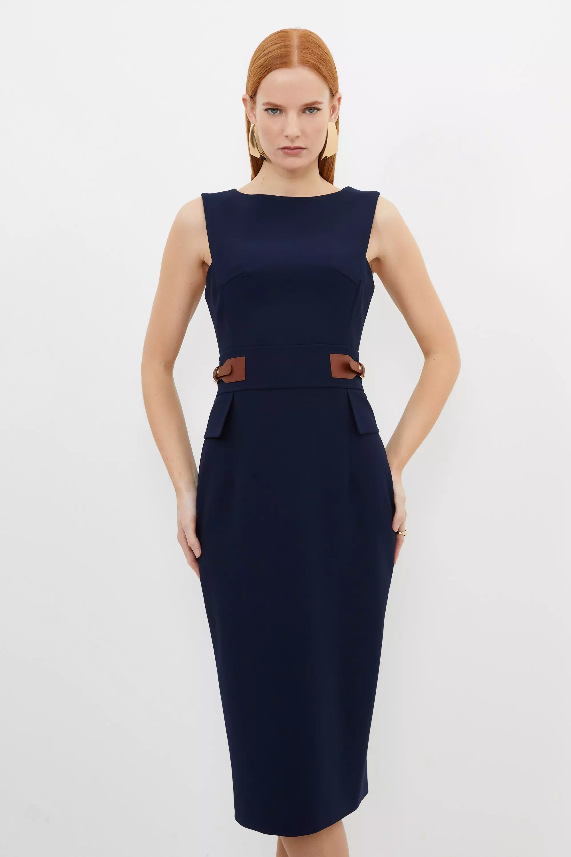 Karen millen cheap navy dress