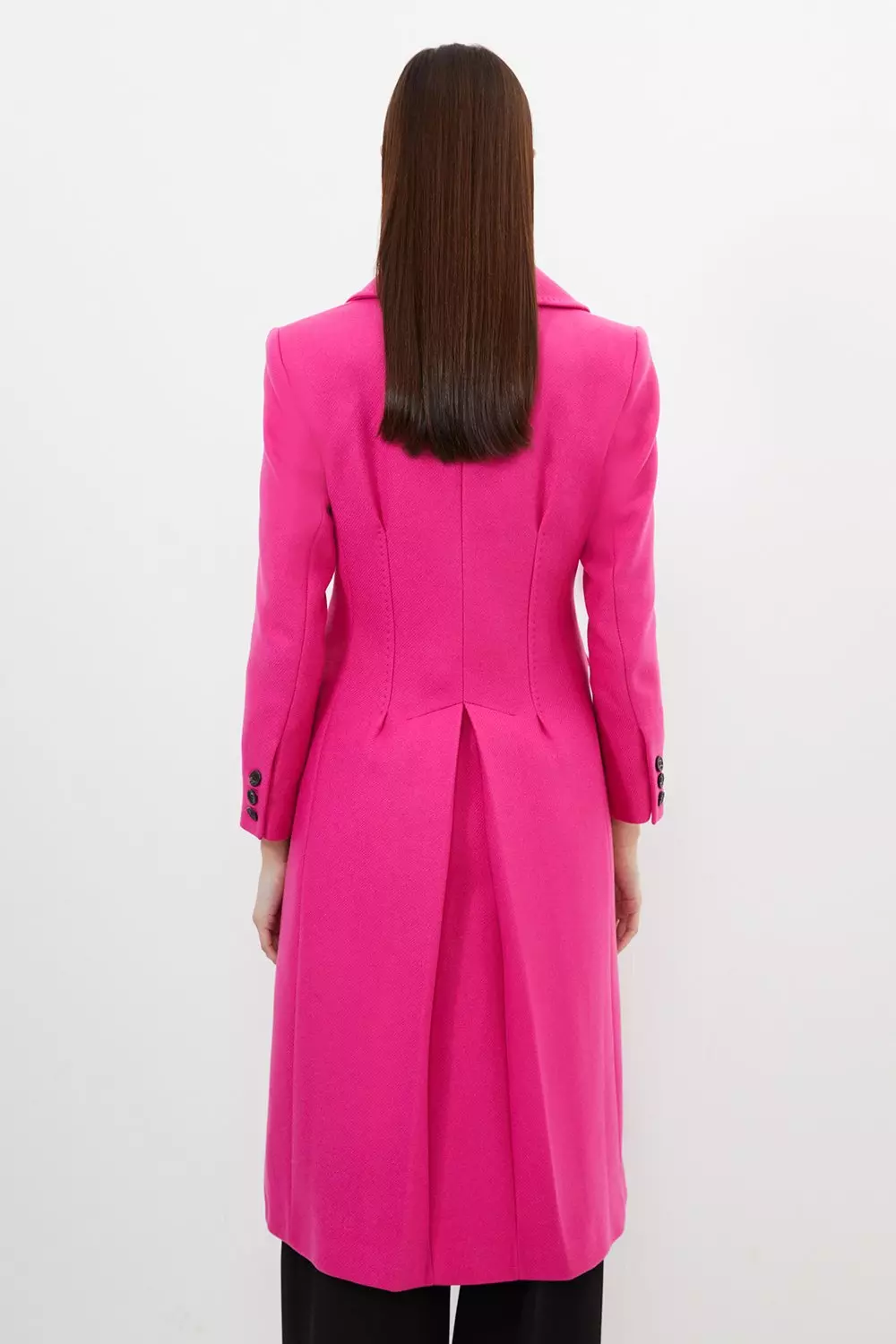 Fuschia pink best sale wool coat