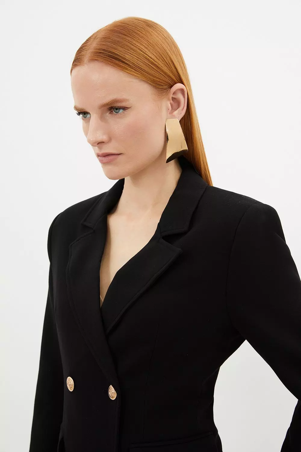 Petite Double Breasted Pant Suit