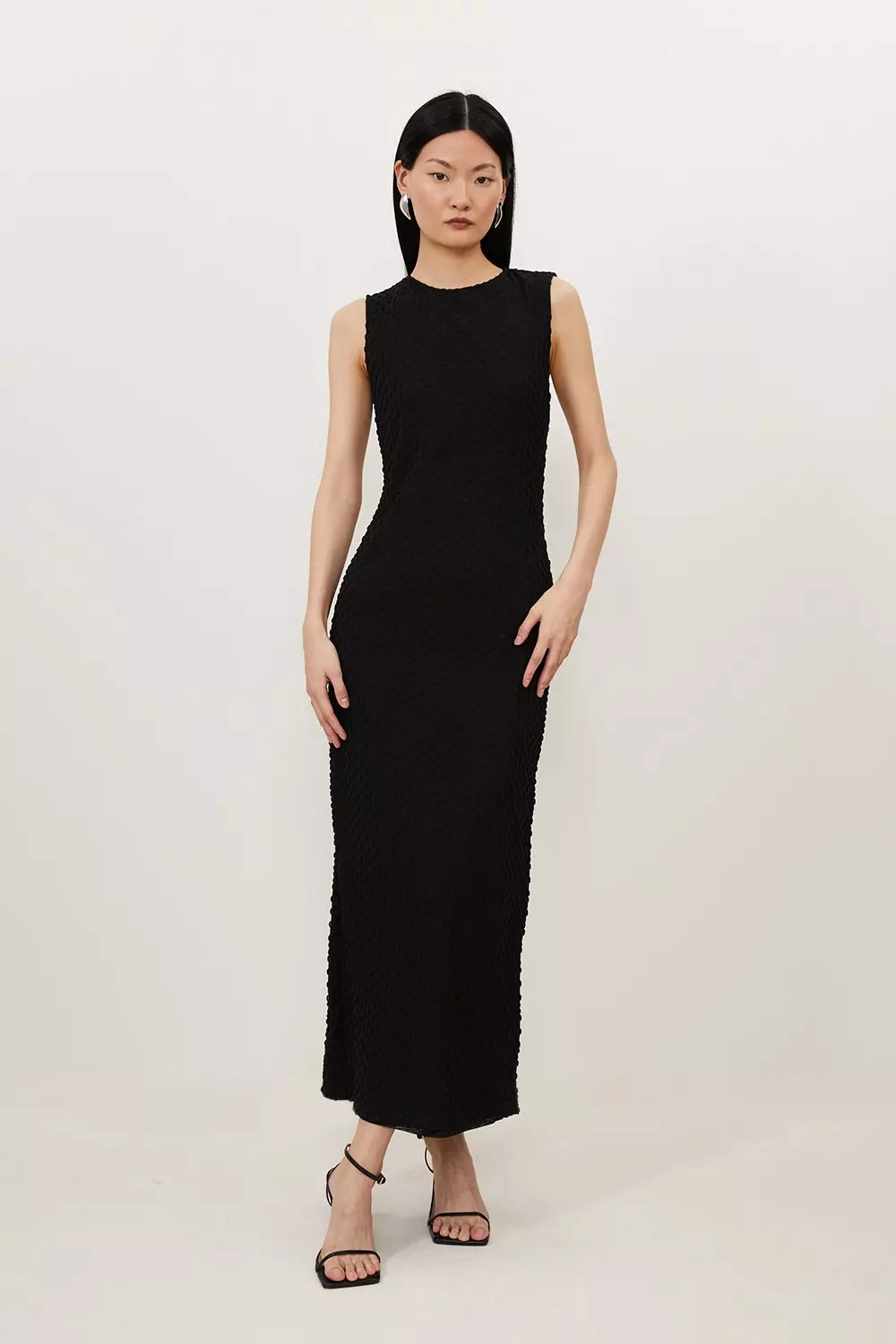 Karen millen black outlet halter neck dress