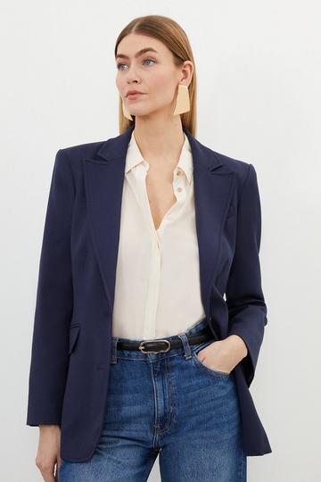 Women's Navy Blazers | Karen Millen UK