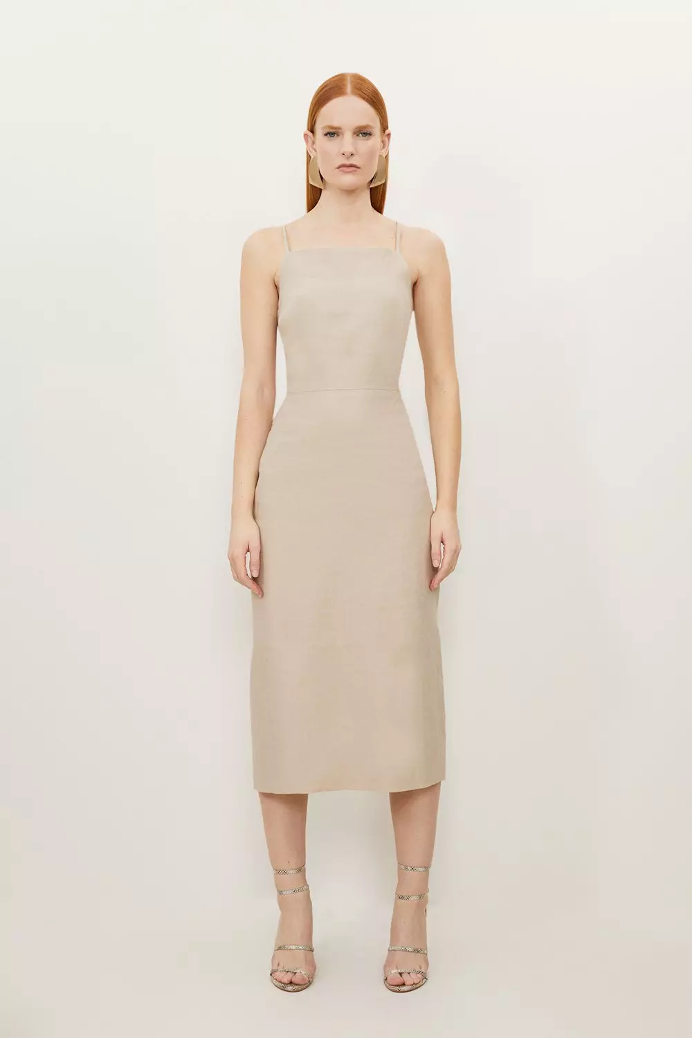 Linen on sale pencil dress