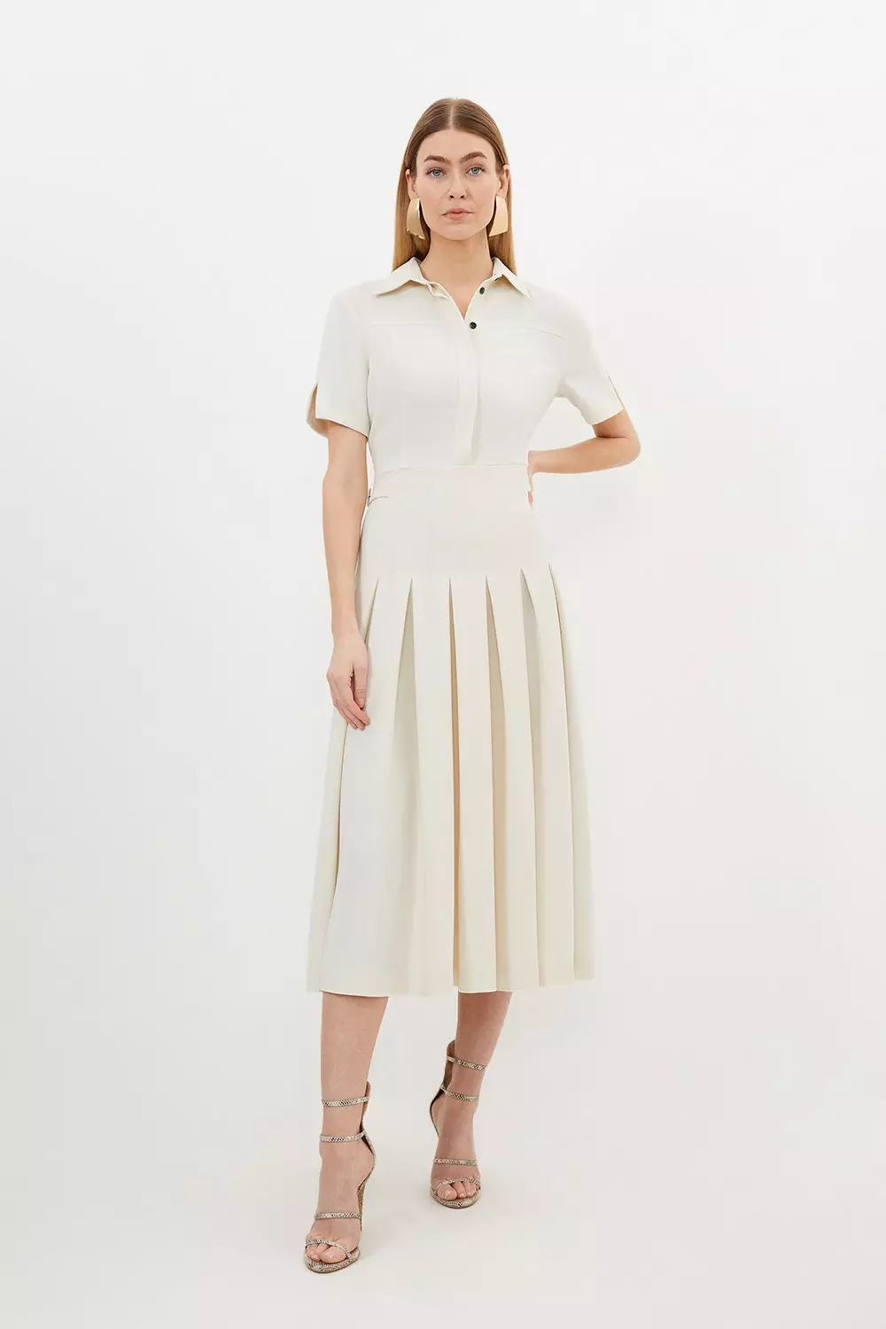 Karen millen 2024 white midi dress