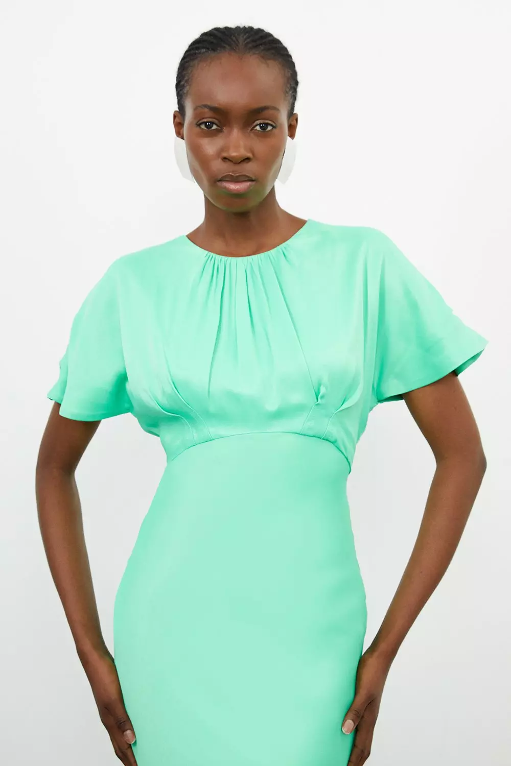 Mint green 2025 sheath dress