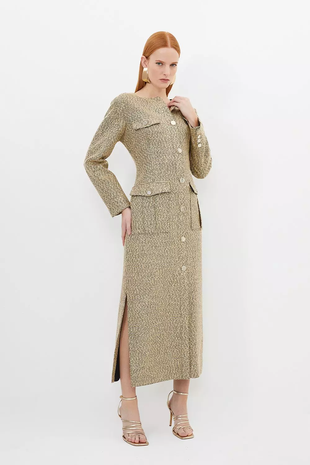 Midi dress shop and coat