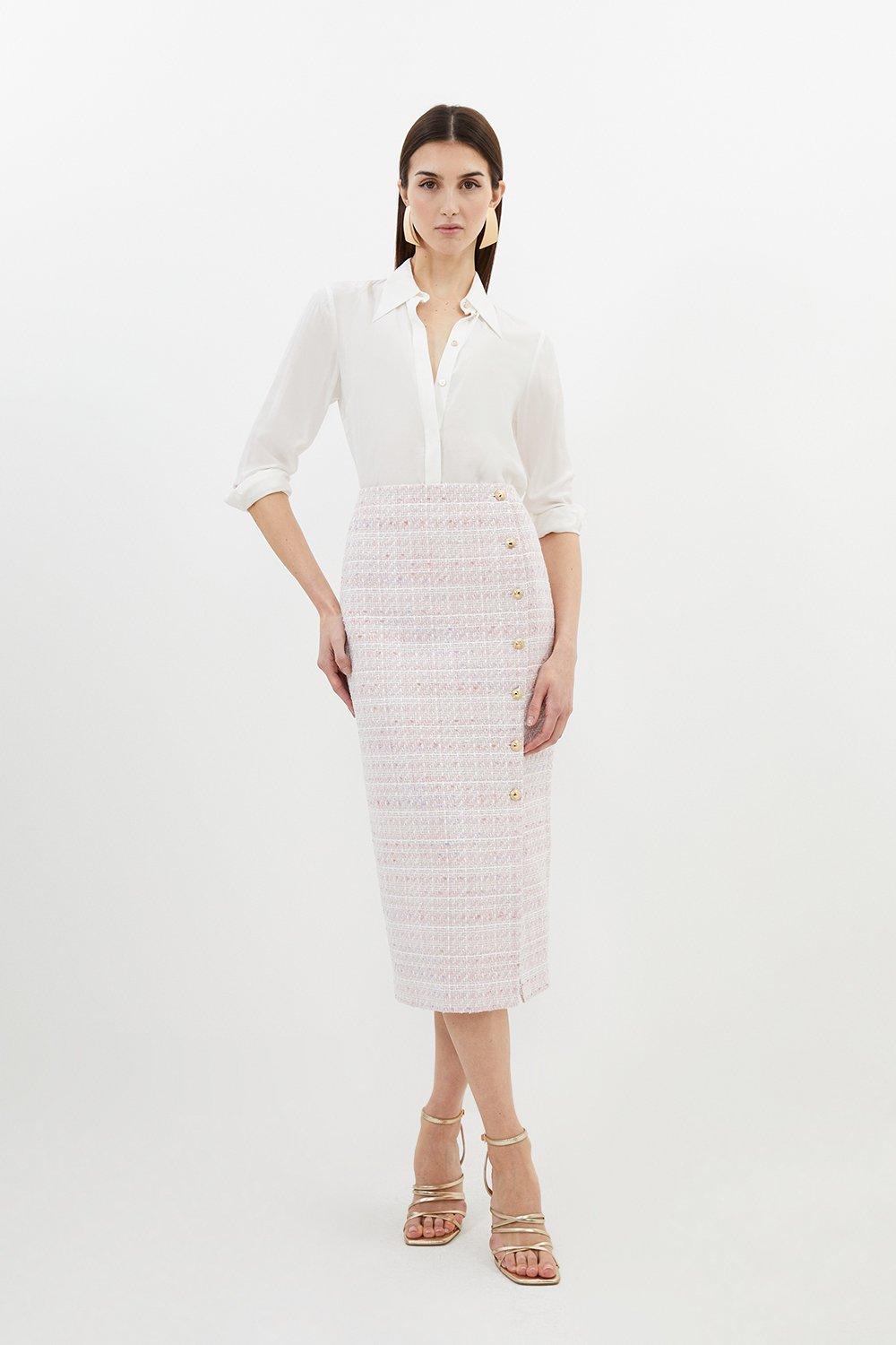 White tailored clearance pencil skirt uk