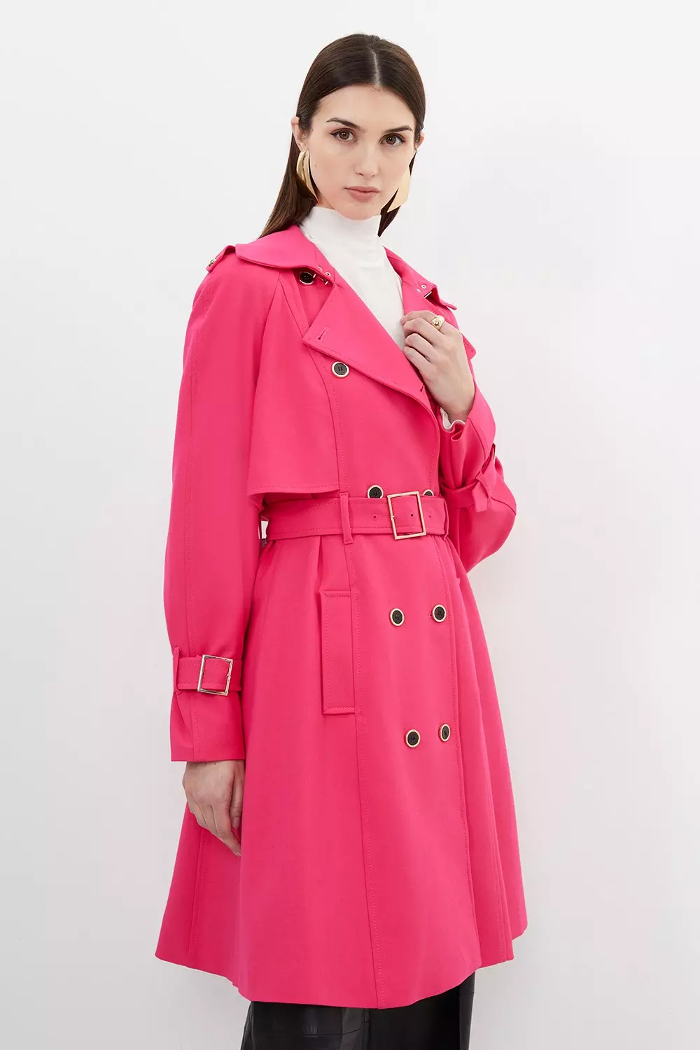 Layered discount skirt coat