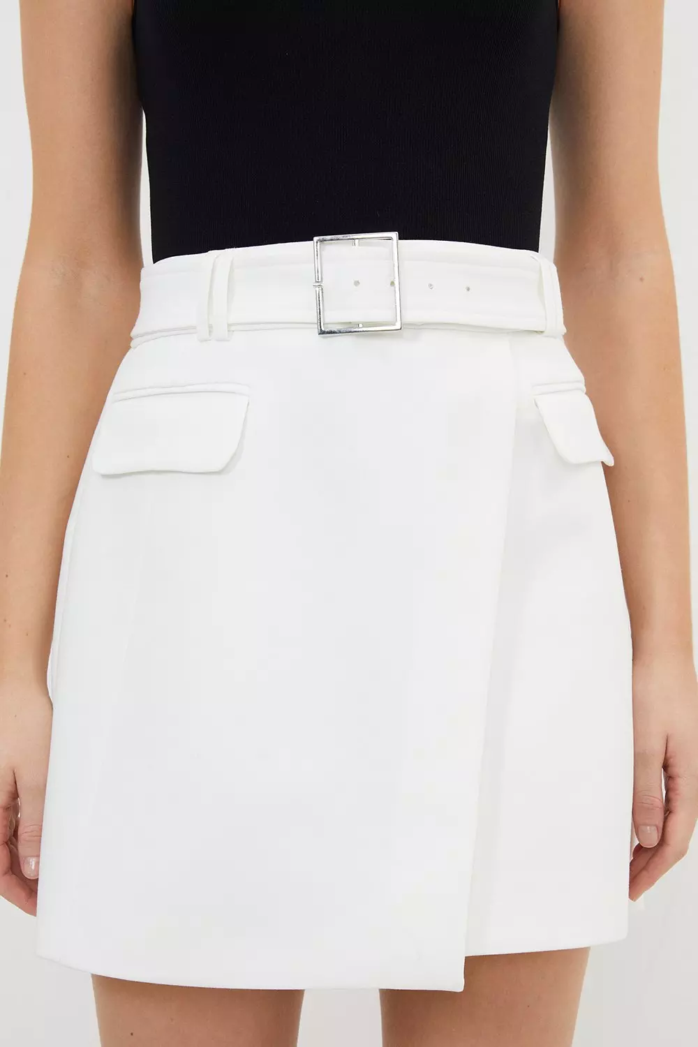 Karen millen 2025 wrap mini skirt