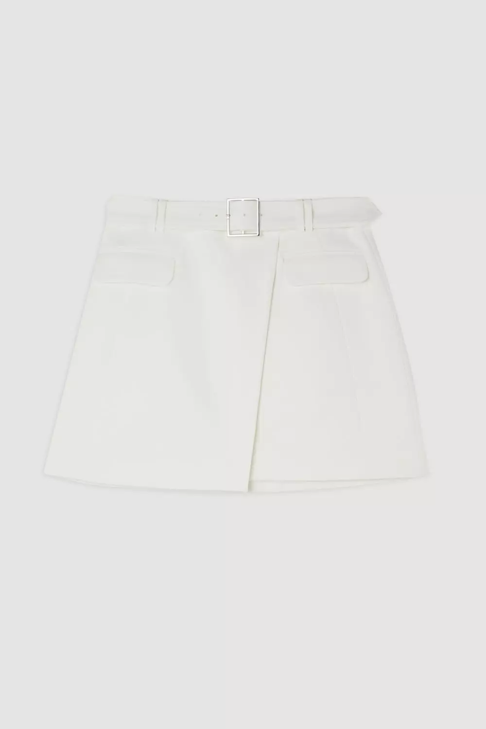 Karen millen a line wrap mini skirt hotsell