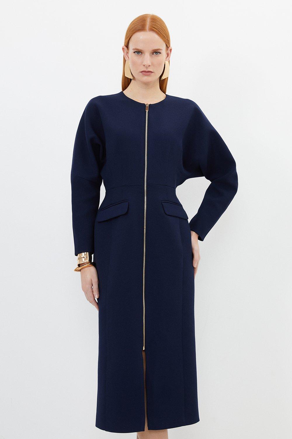 Navy work dress shop uk