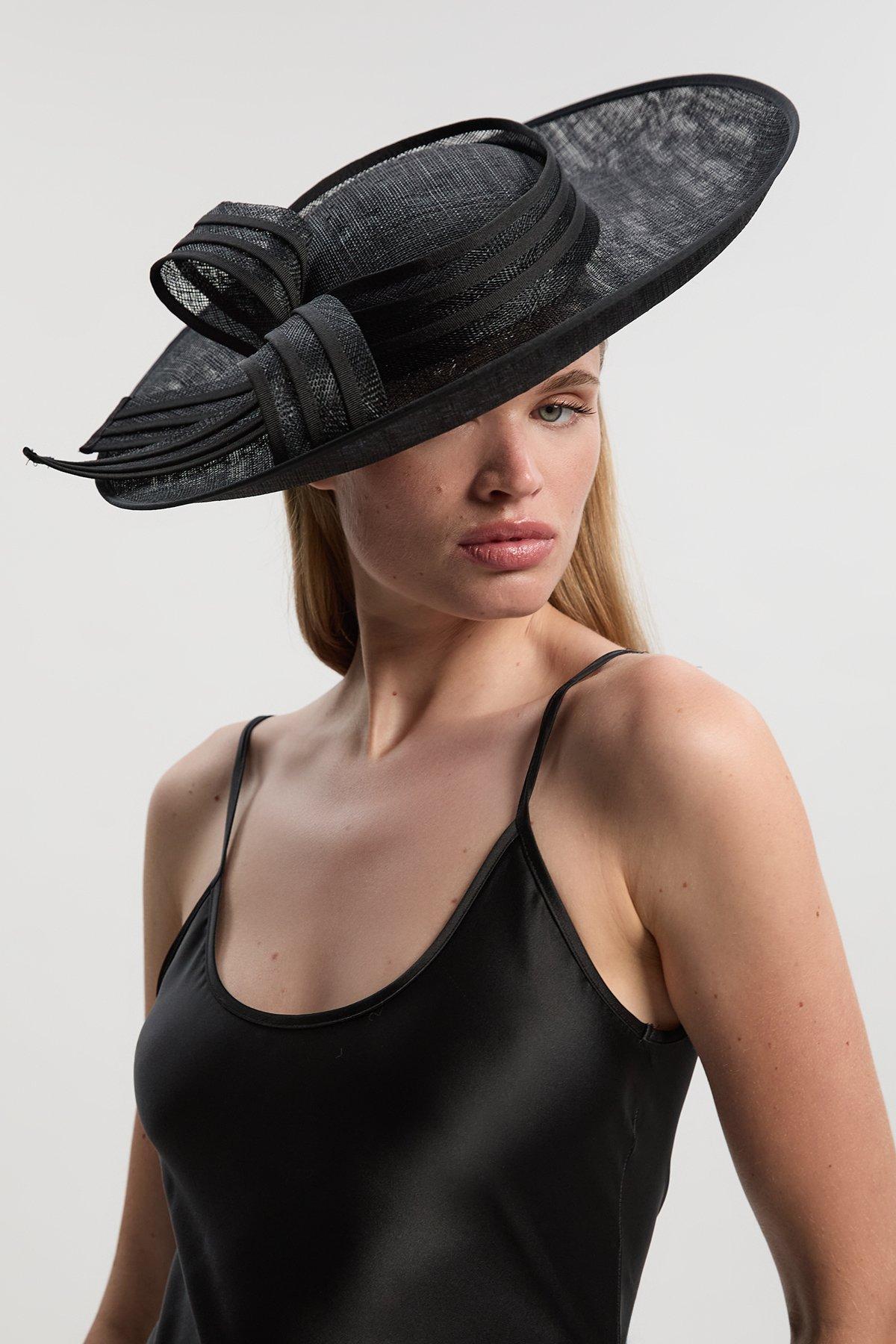 Classic Bow Fascinator - Black