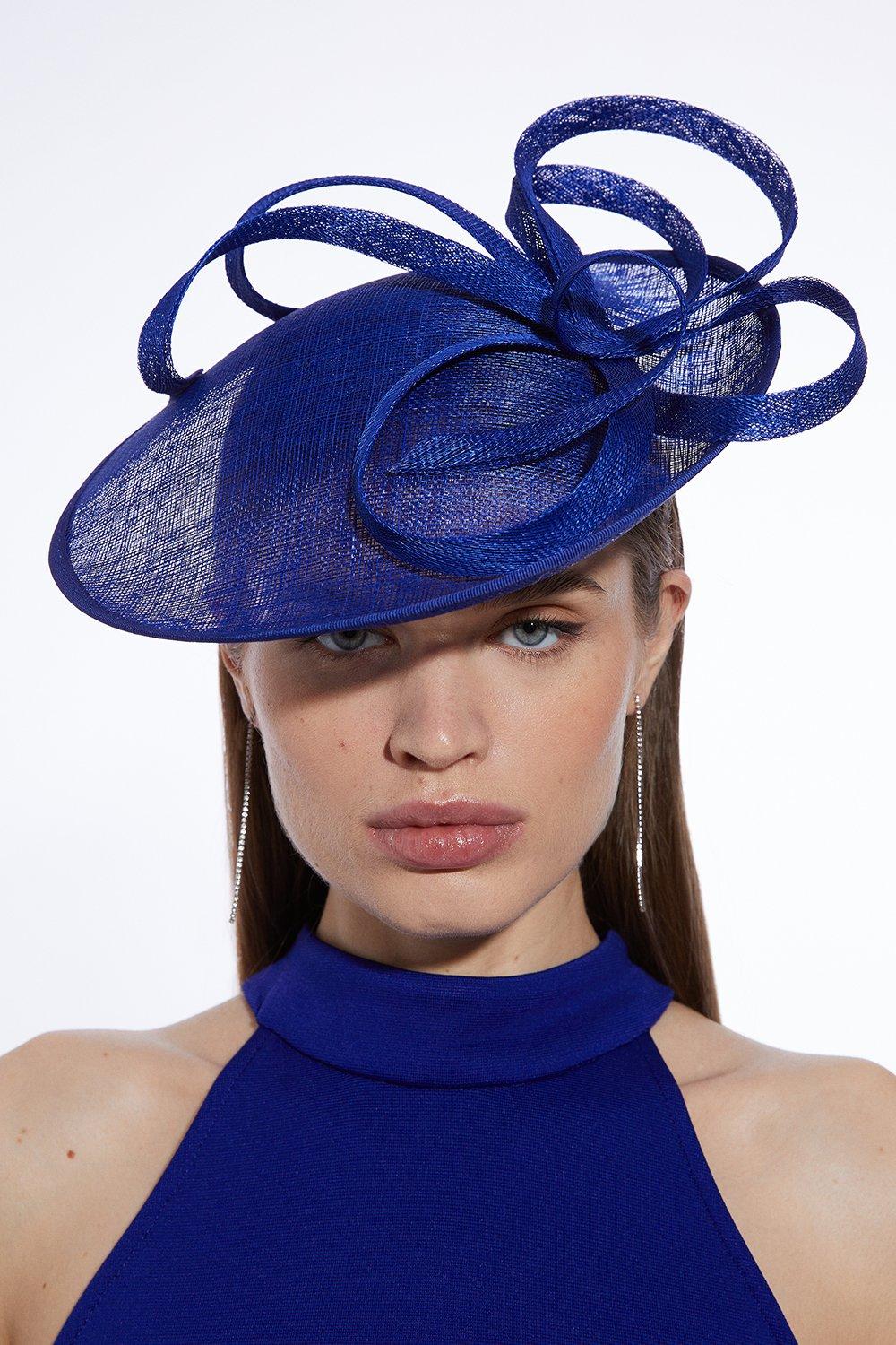 Twist Detail Fascinator - Blue