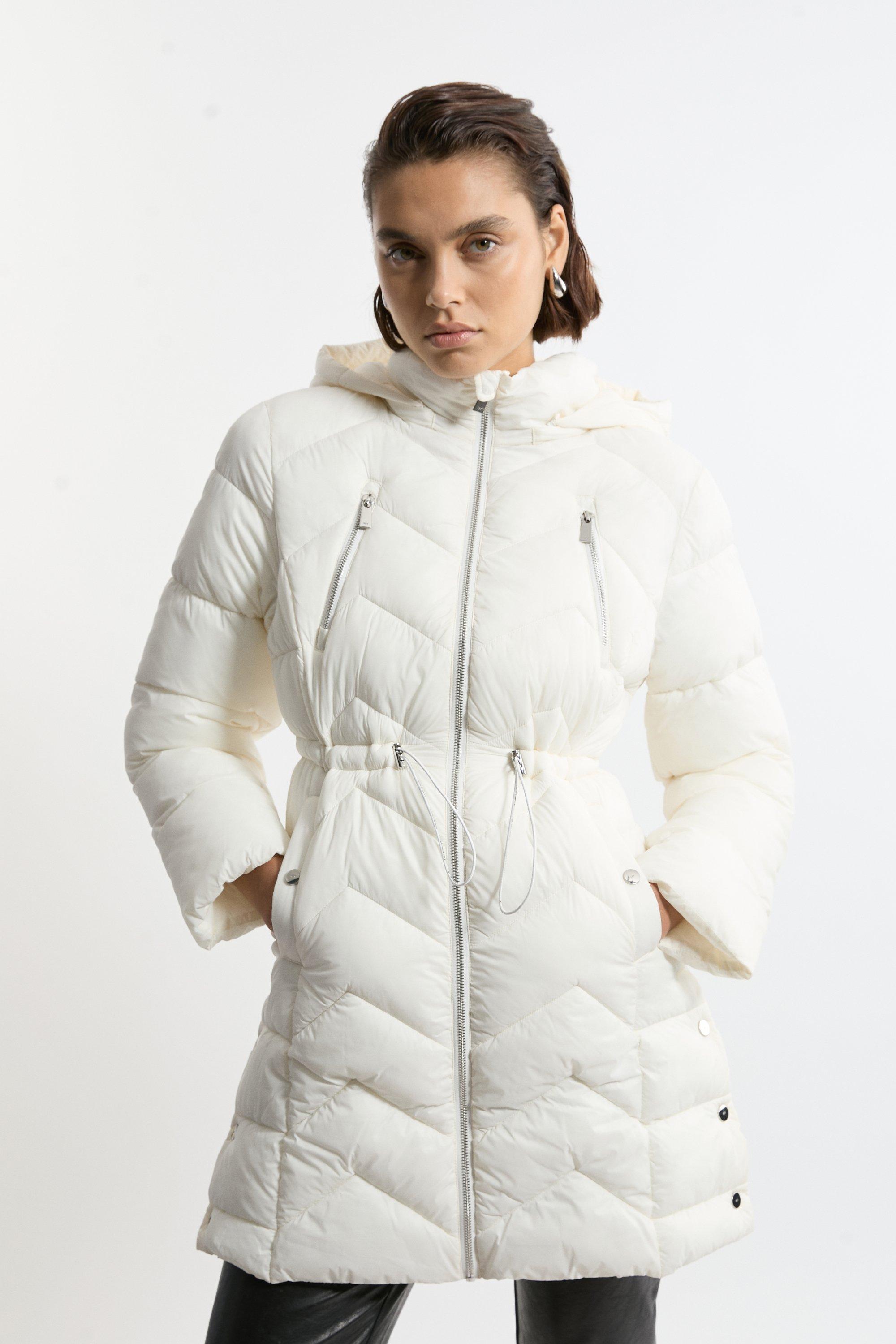 Lightweight Packable Coat - Ivory