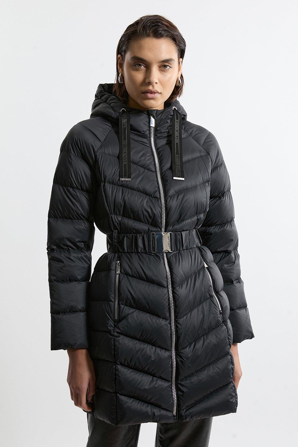 Real Down Packable Coat - Black