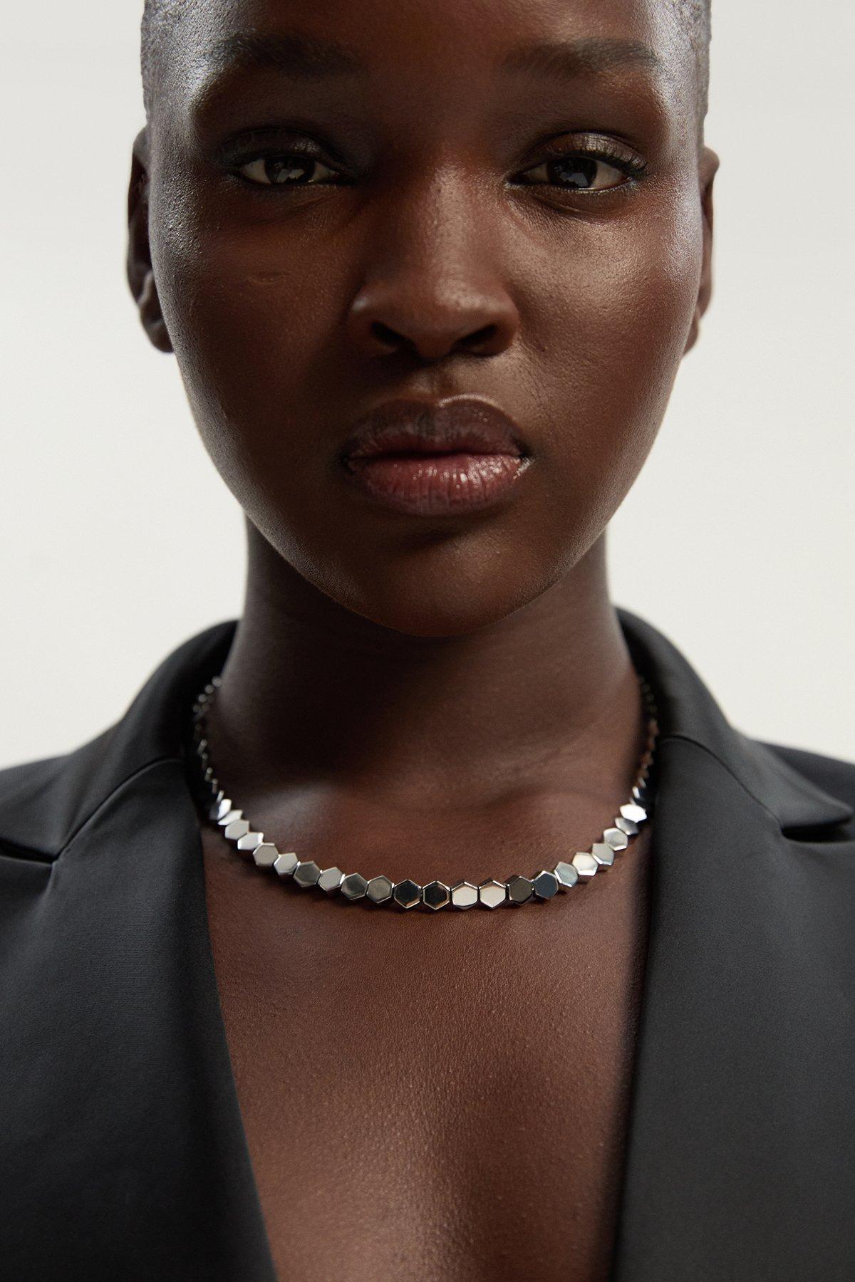 Mosaic Necklace - Silver