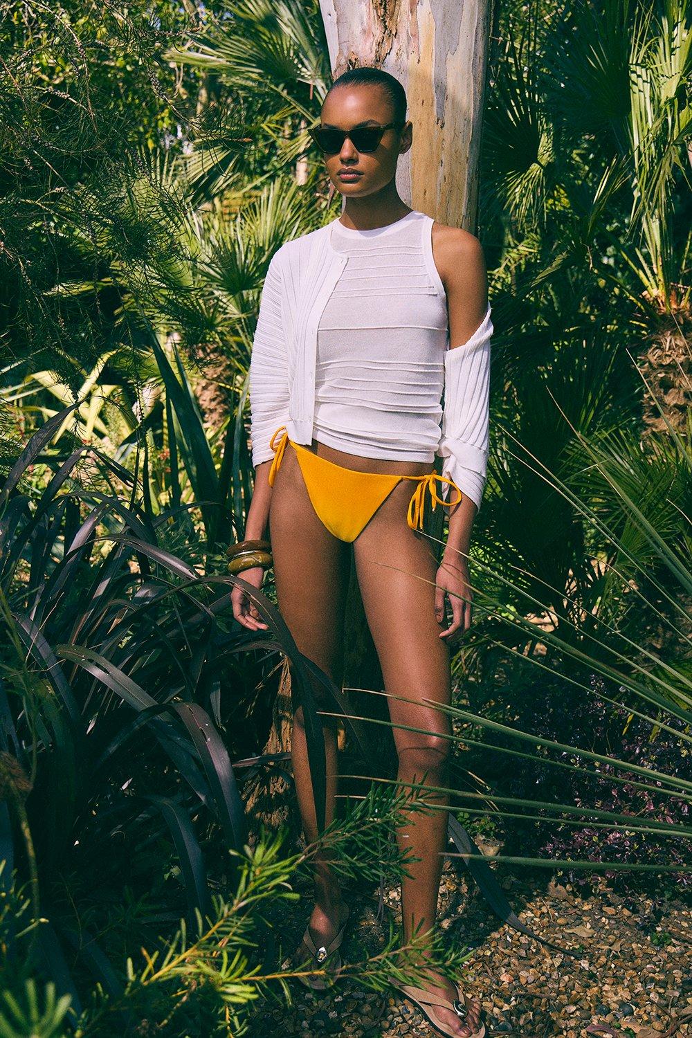 Slinky Ombre Tie Side Bikini Bottoms - Mango