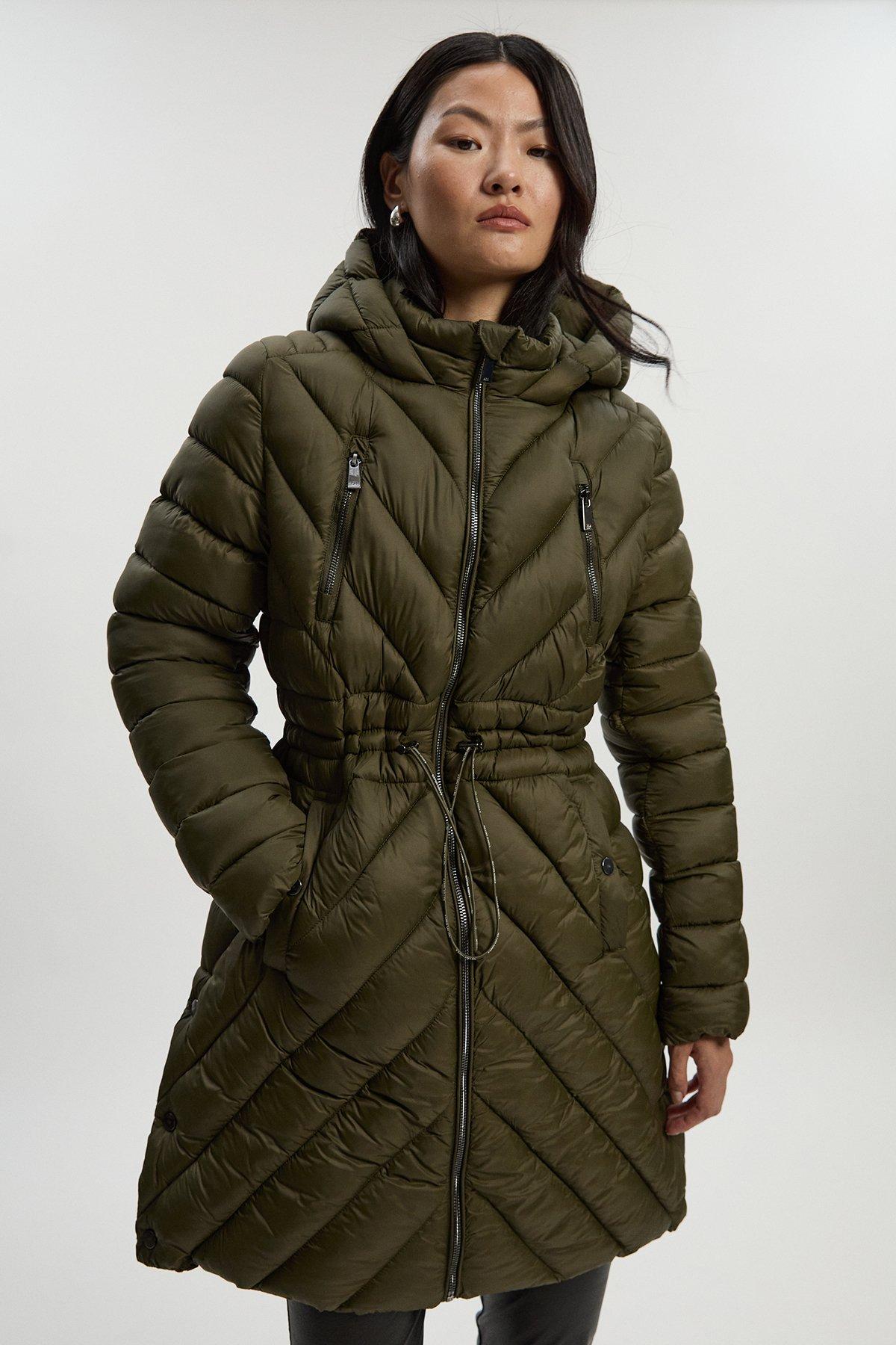 Lightweight Packable Coat - Khaki/Green