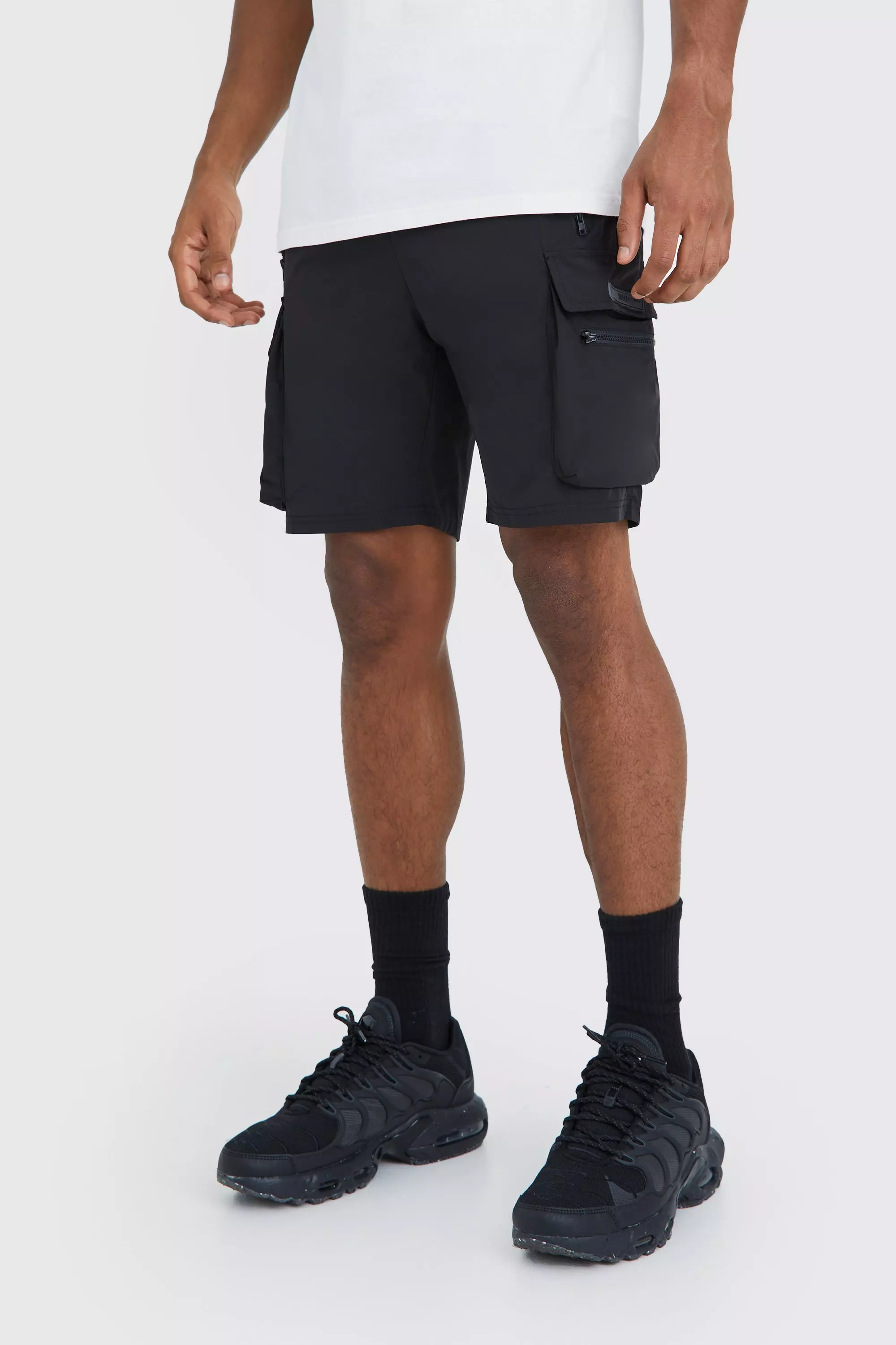 Boohooman cargo hot sale shorts