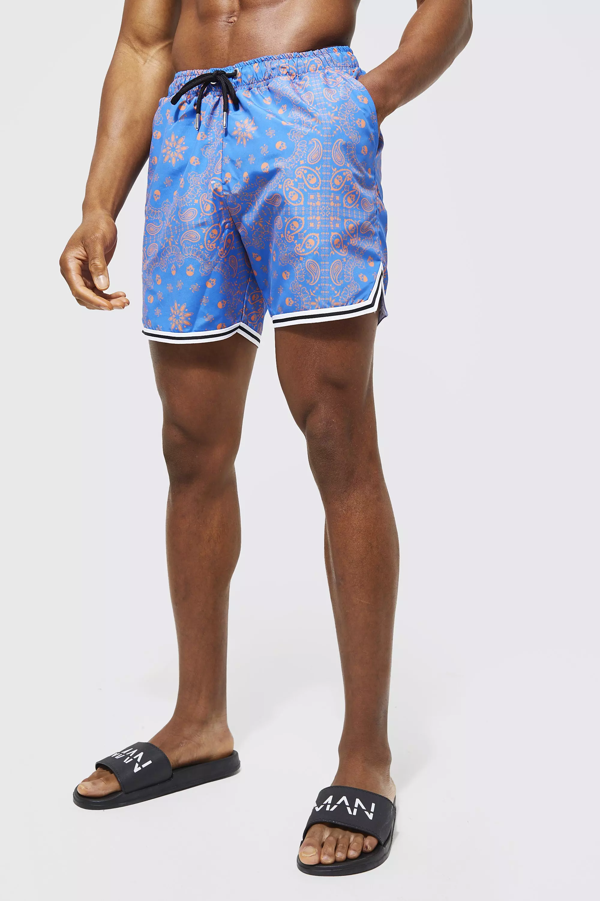 Mens Louis Vuitton Bandana Board Shorts Swim Suit
