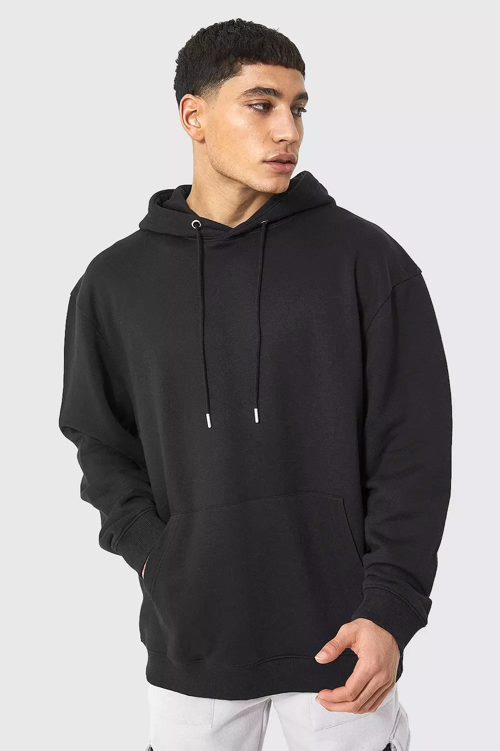 Black oversized hoodies