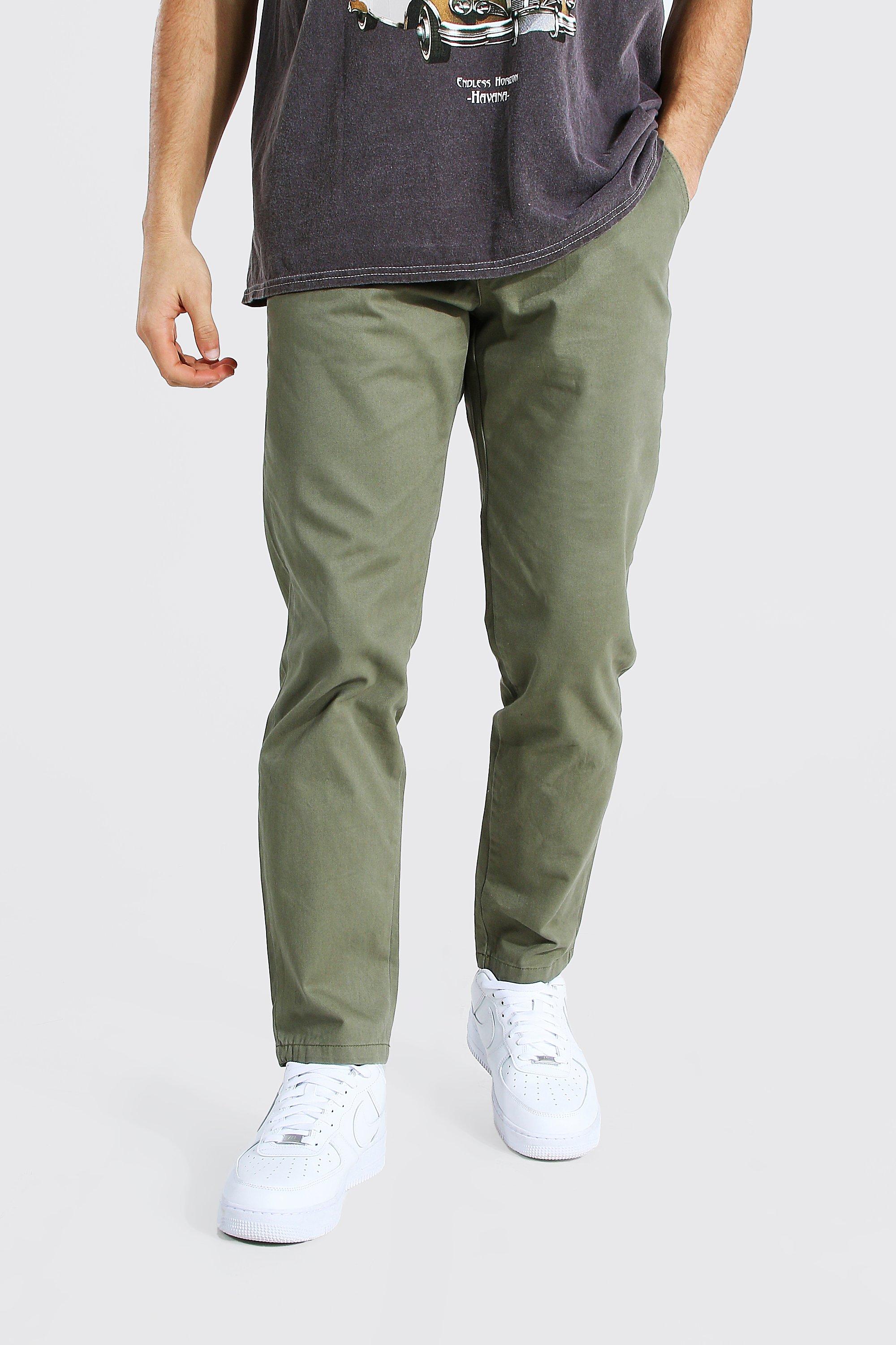 slim fit olive chinos