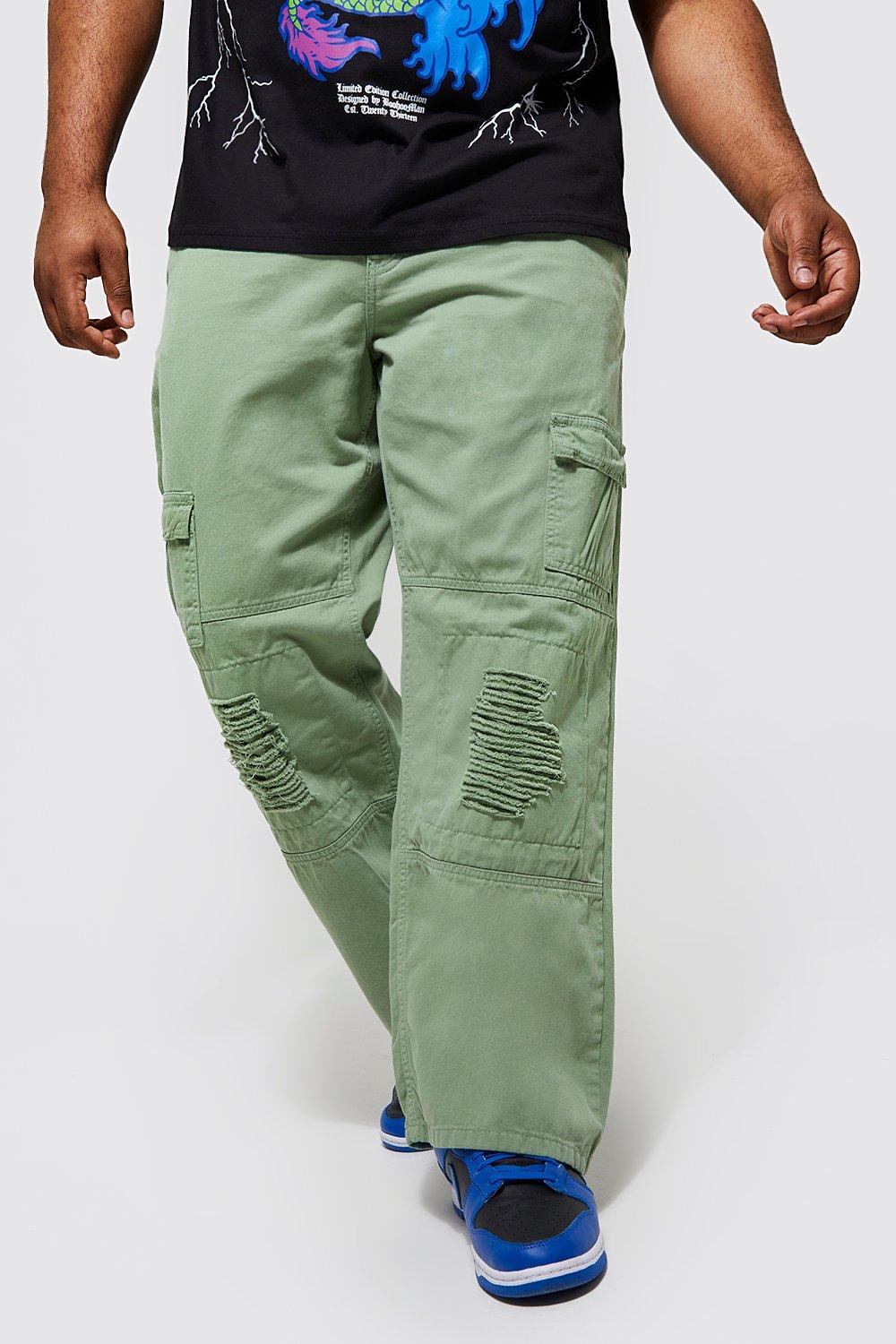 distressed cargo pants