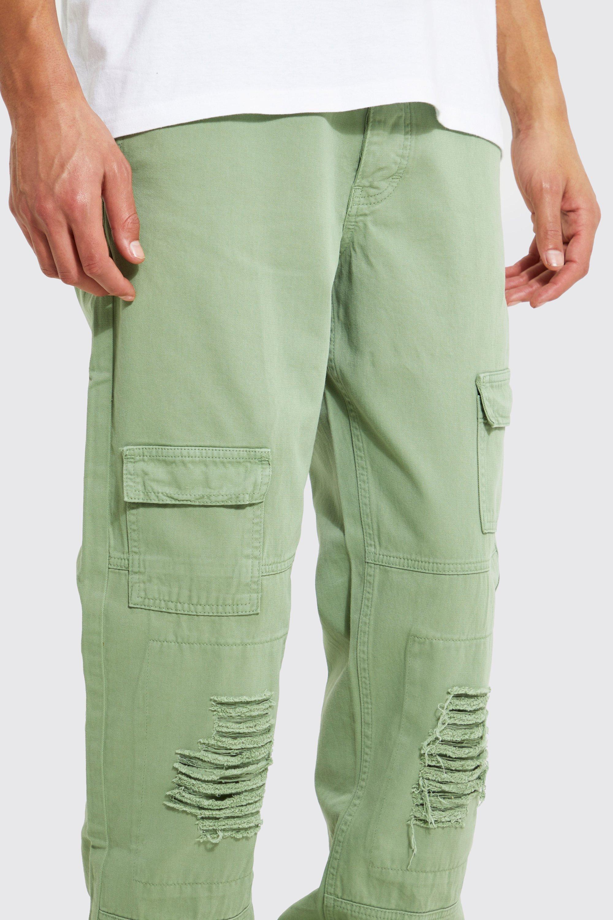 distressed cargo pants