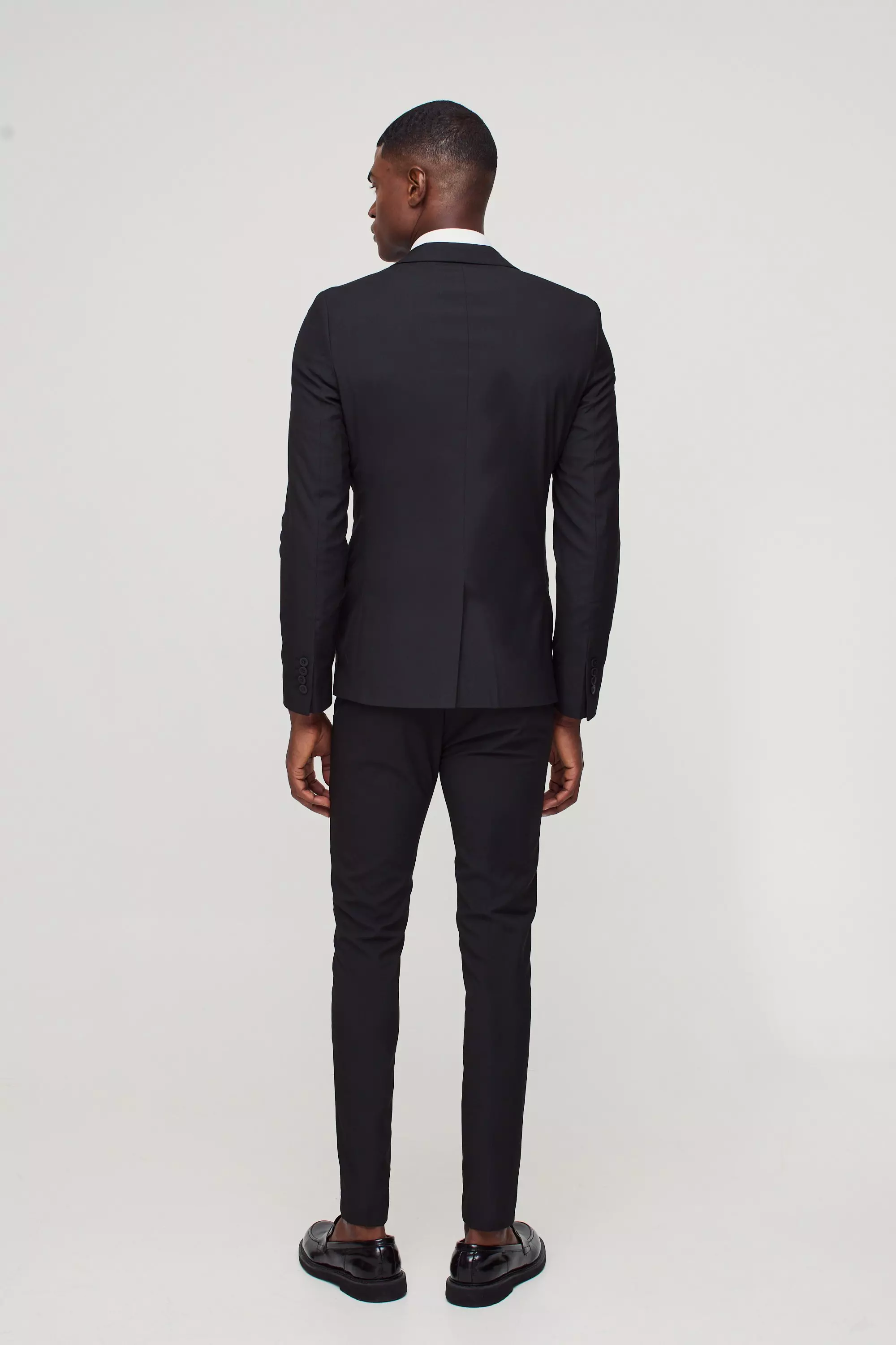 Super Skinny Black Suit Pants