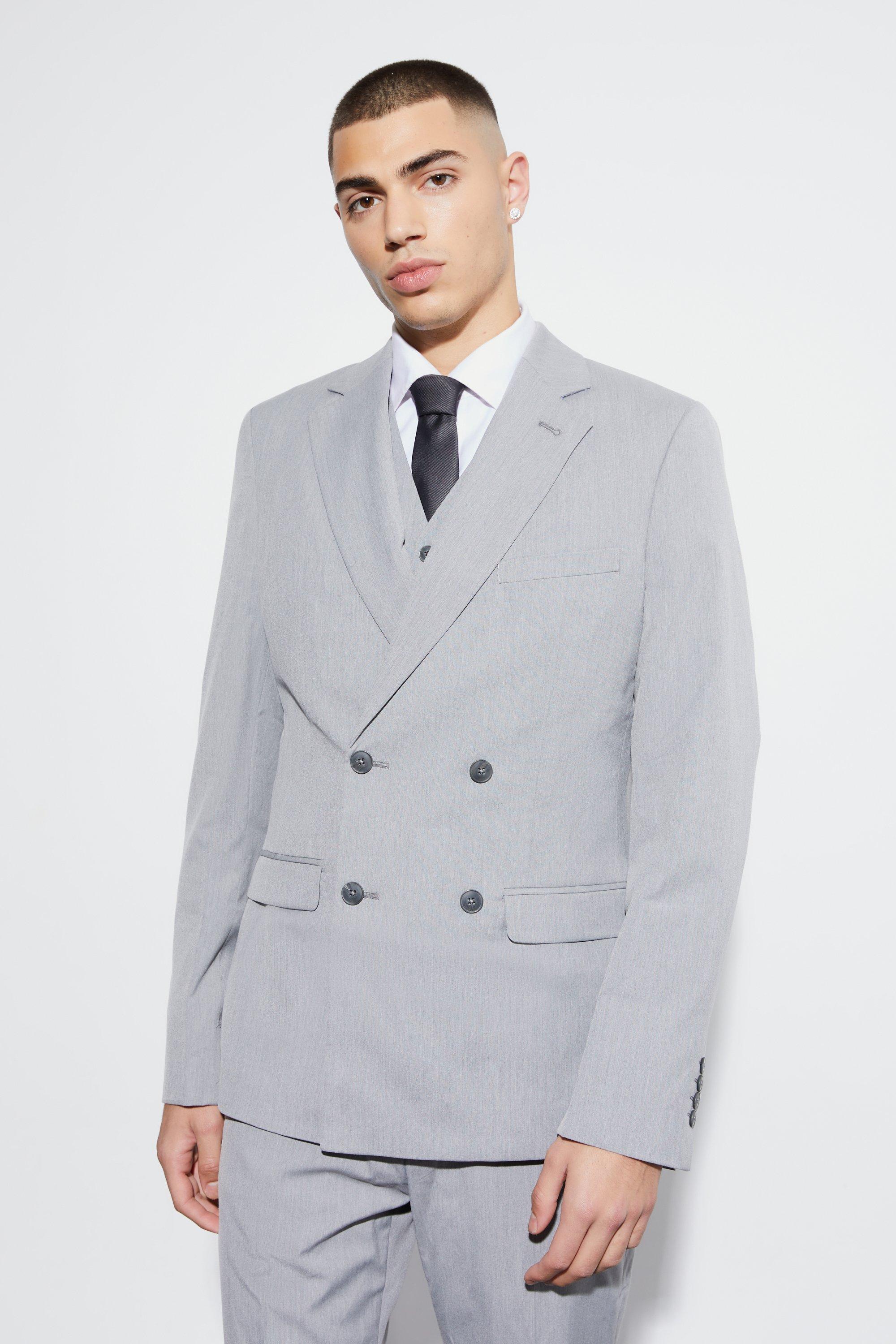 veste de costume cintrée homme - gris - 34, gris