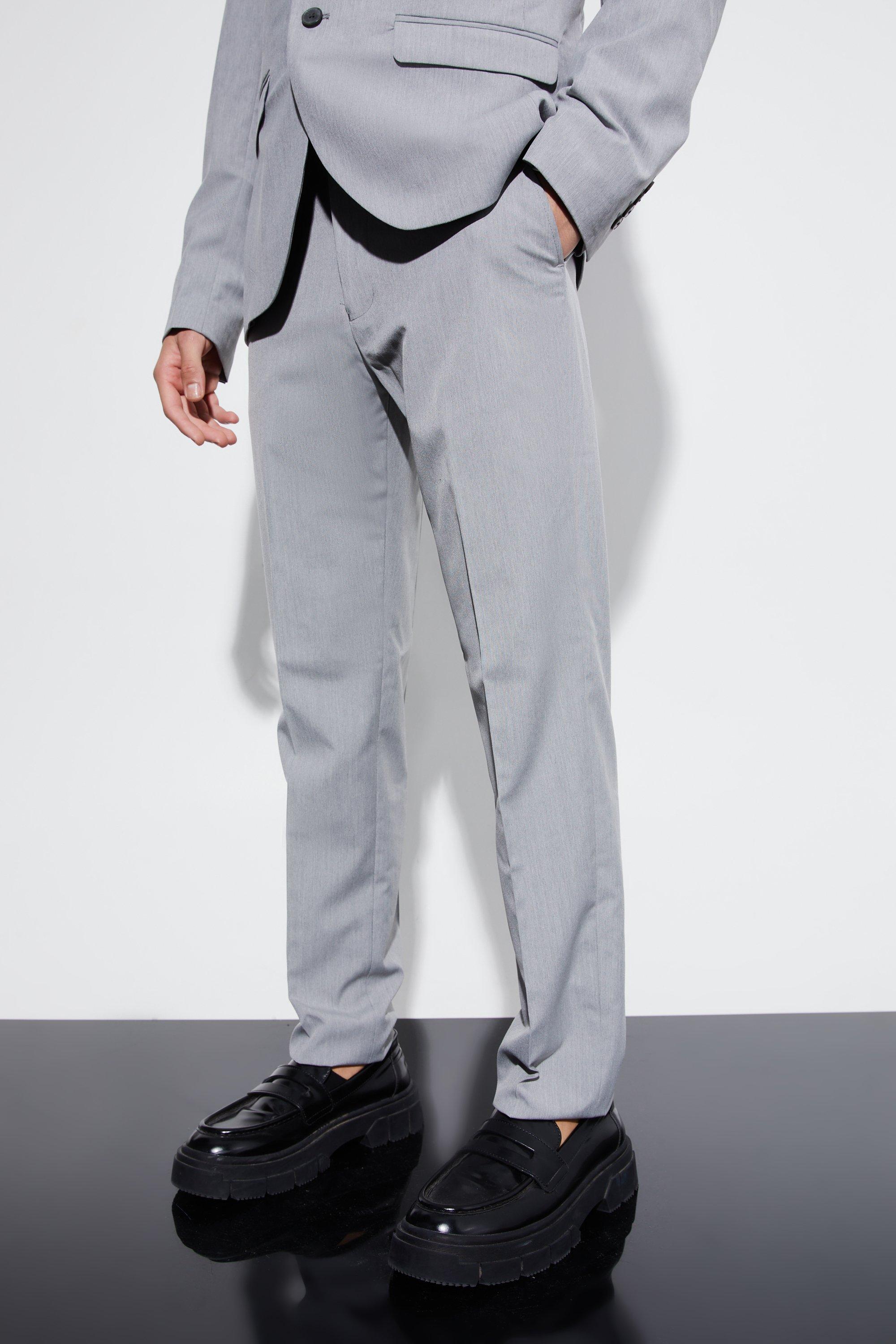 Image of Pantaloni completo Slim Fit a quadri, Grigio