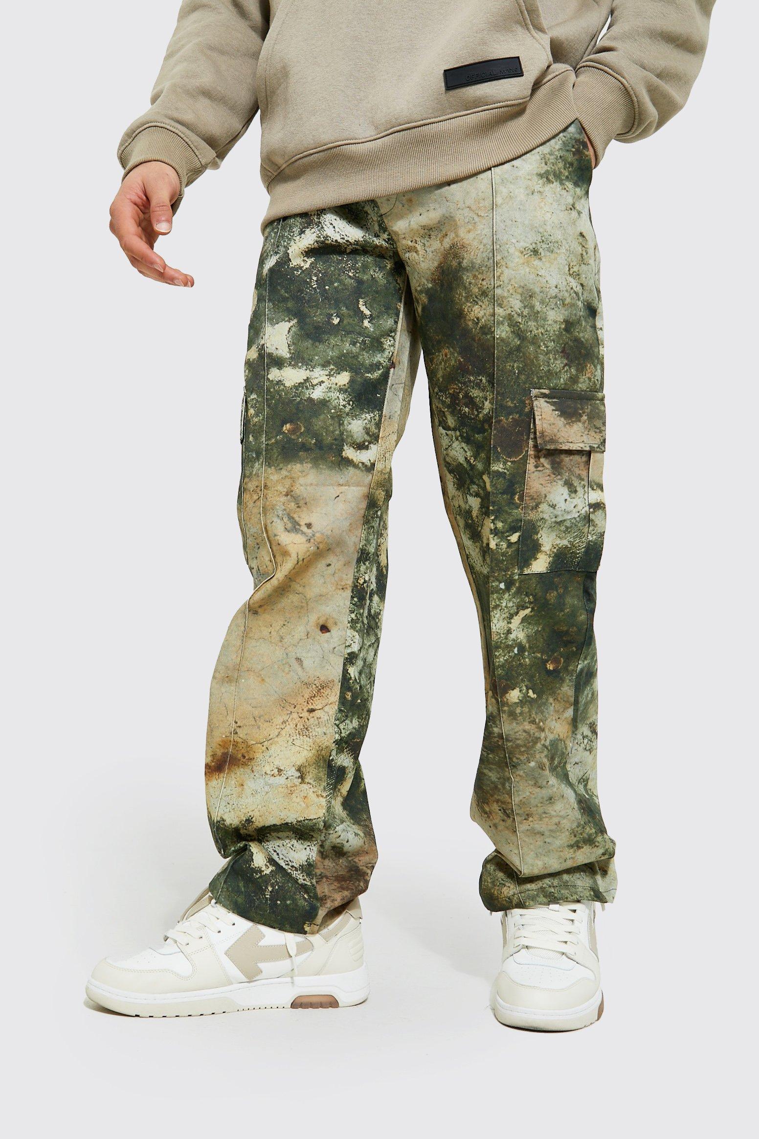 loose fit camo pants