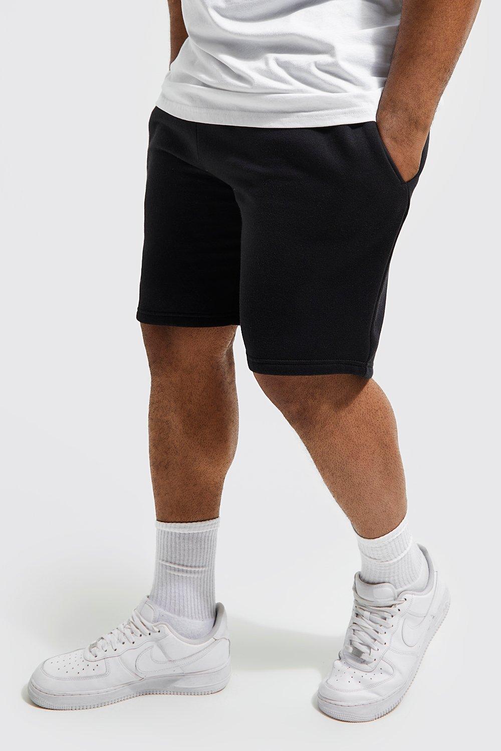 Image of Pantaloncini Plus Size in jersey con laccetti Man, Nero