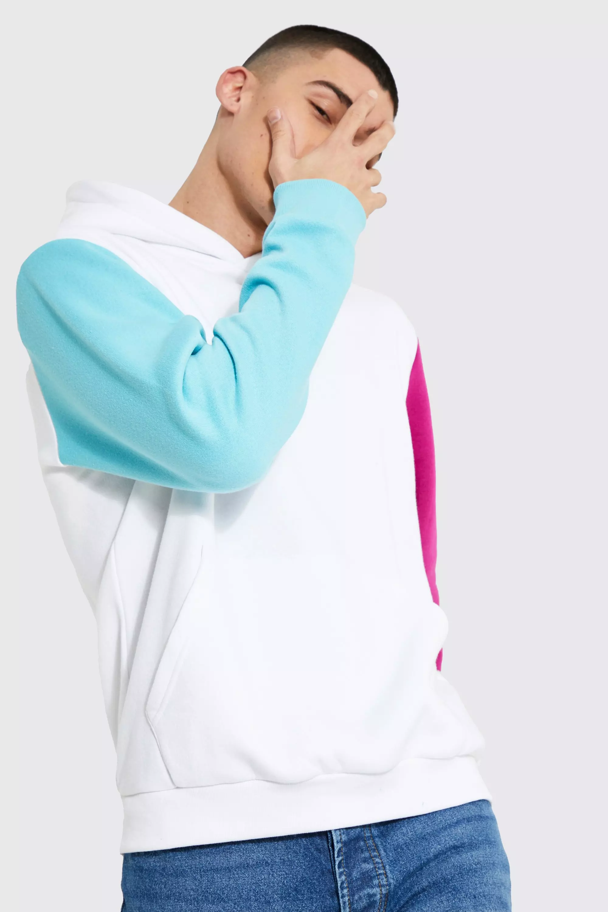 Topman 2024 colorblock hoodie