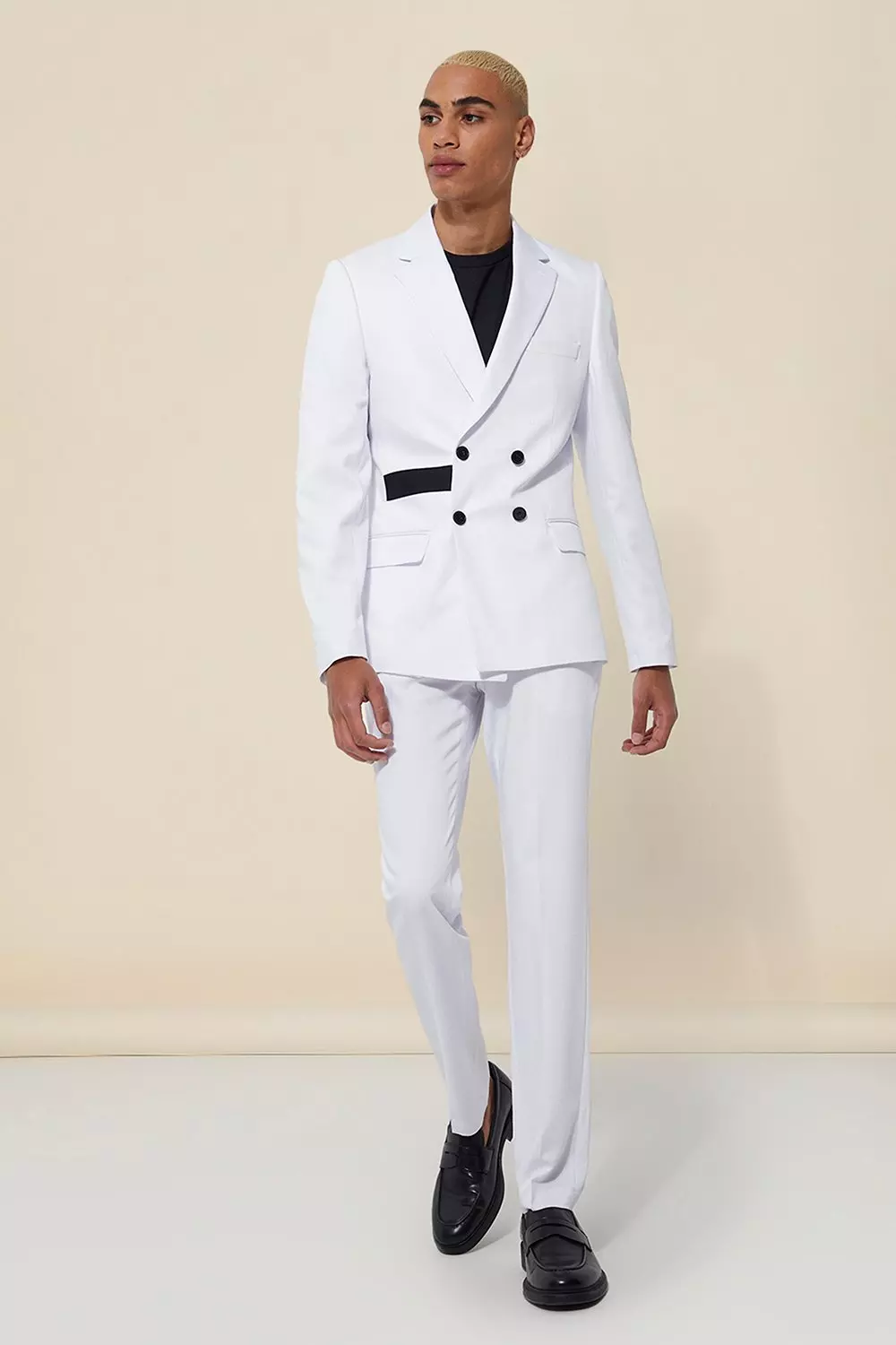 S/S 2001 Double-Breasted White Suit Set