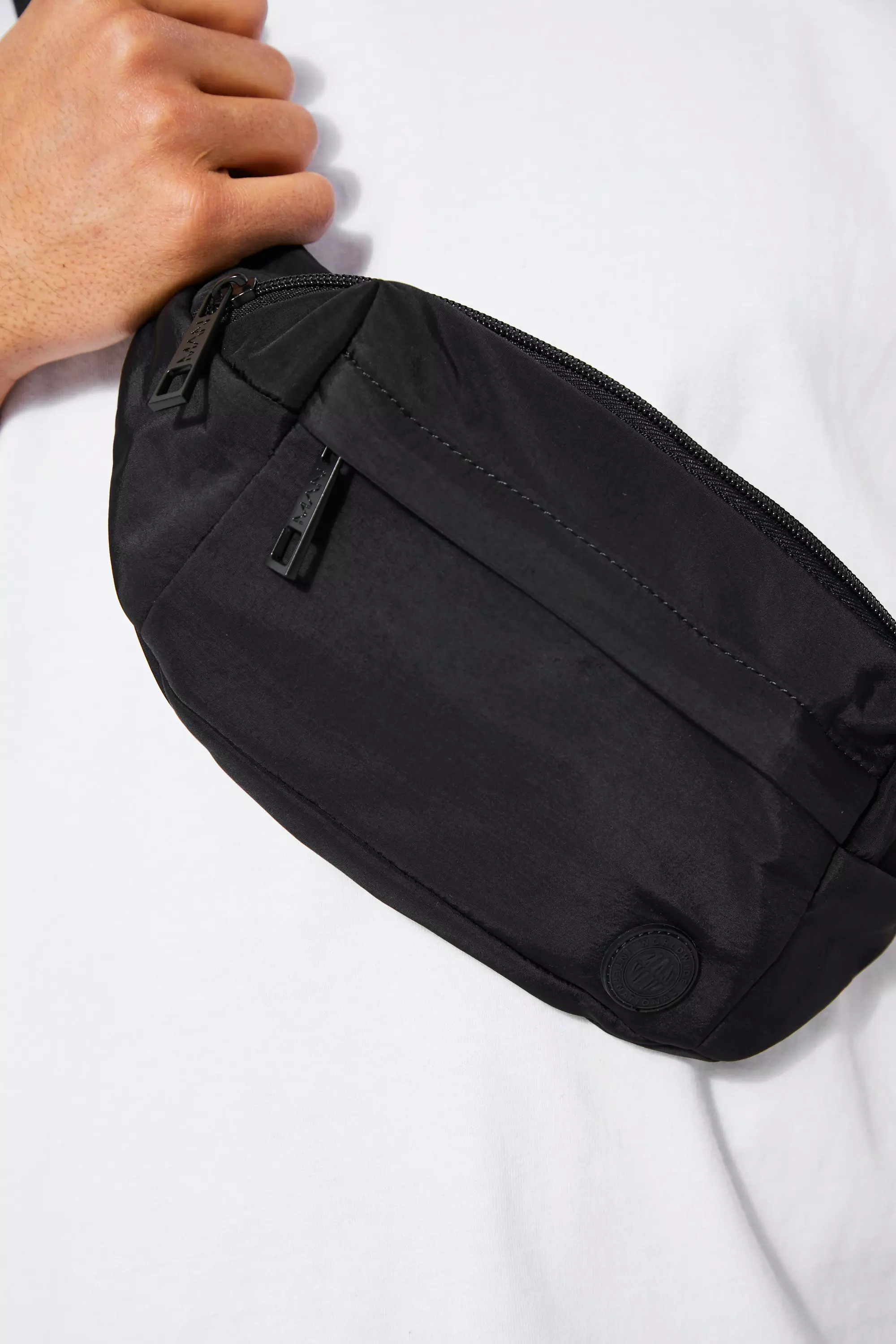 Black nylon best sale bum bag