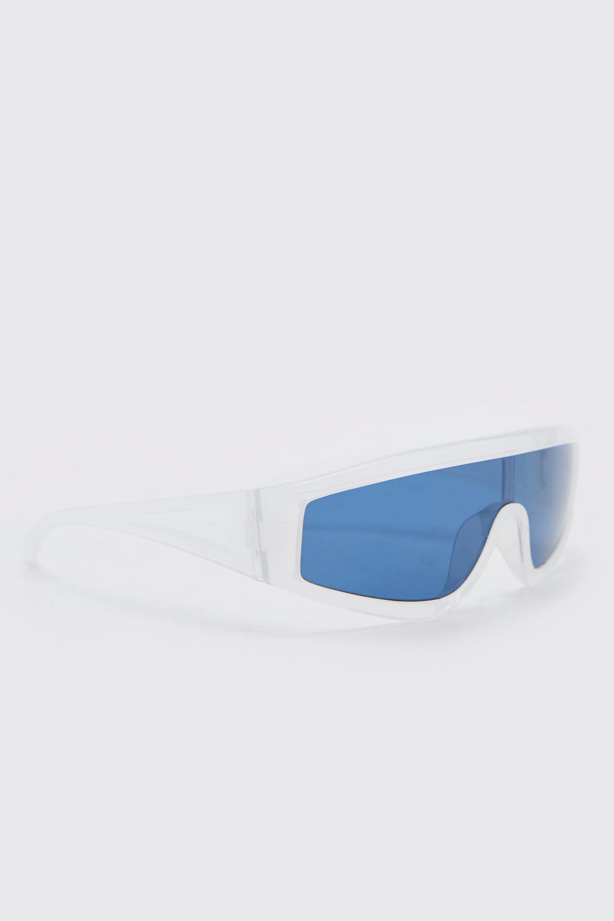 Mens White Plastic Overlay Visors, White