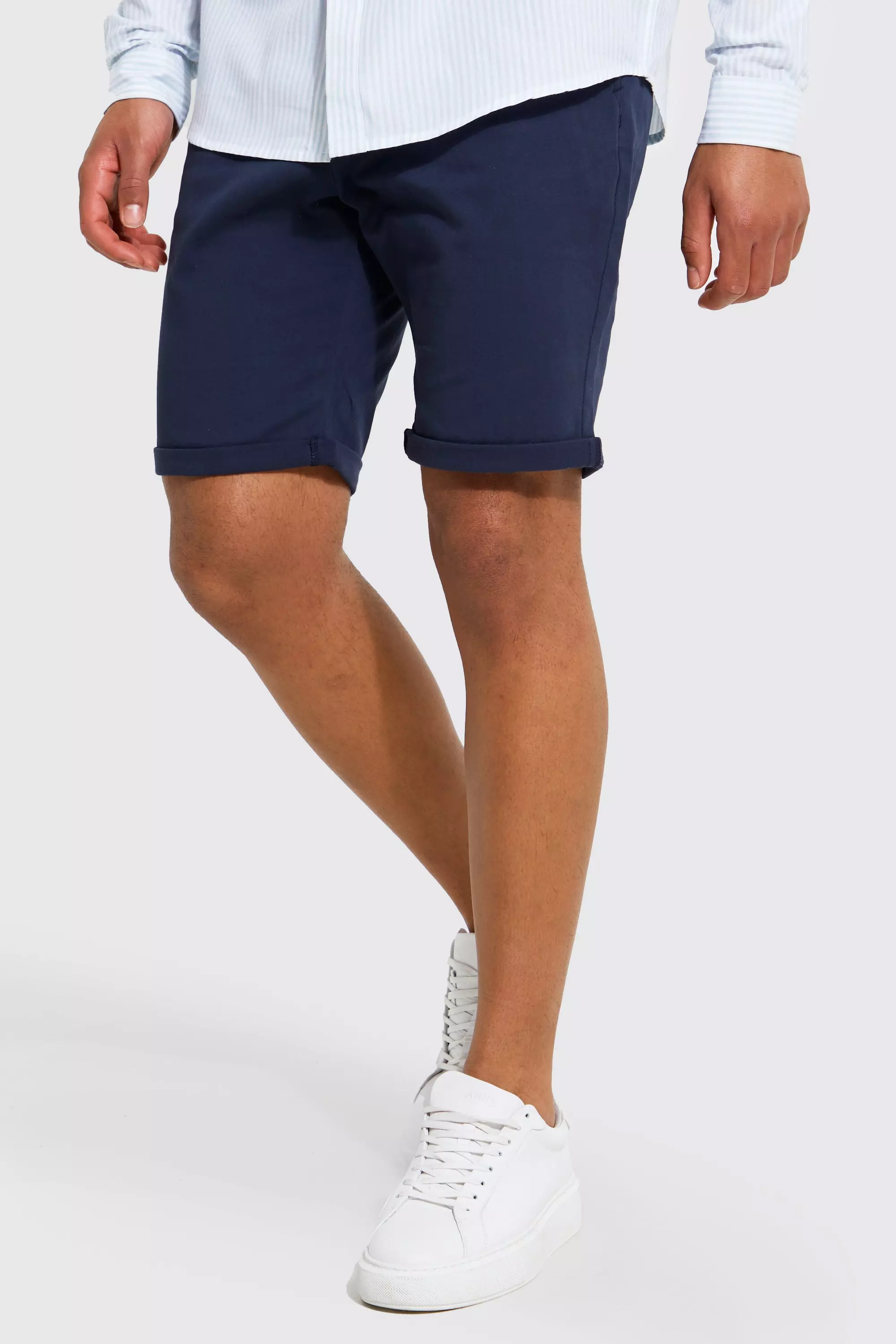 Skinny cheap chino shorts