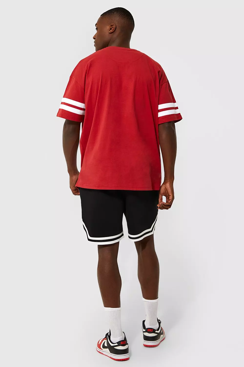 Oversized Dallas Sleeve Panelled T-shirt