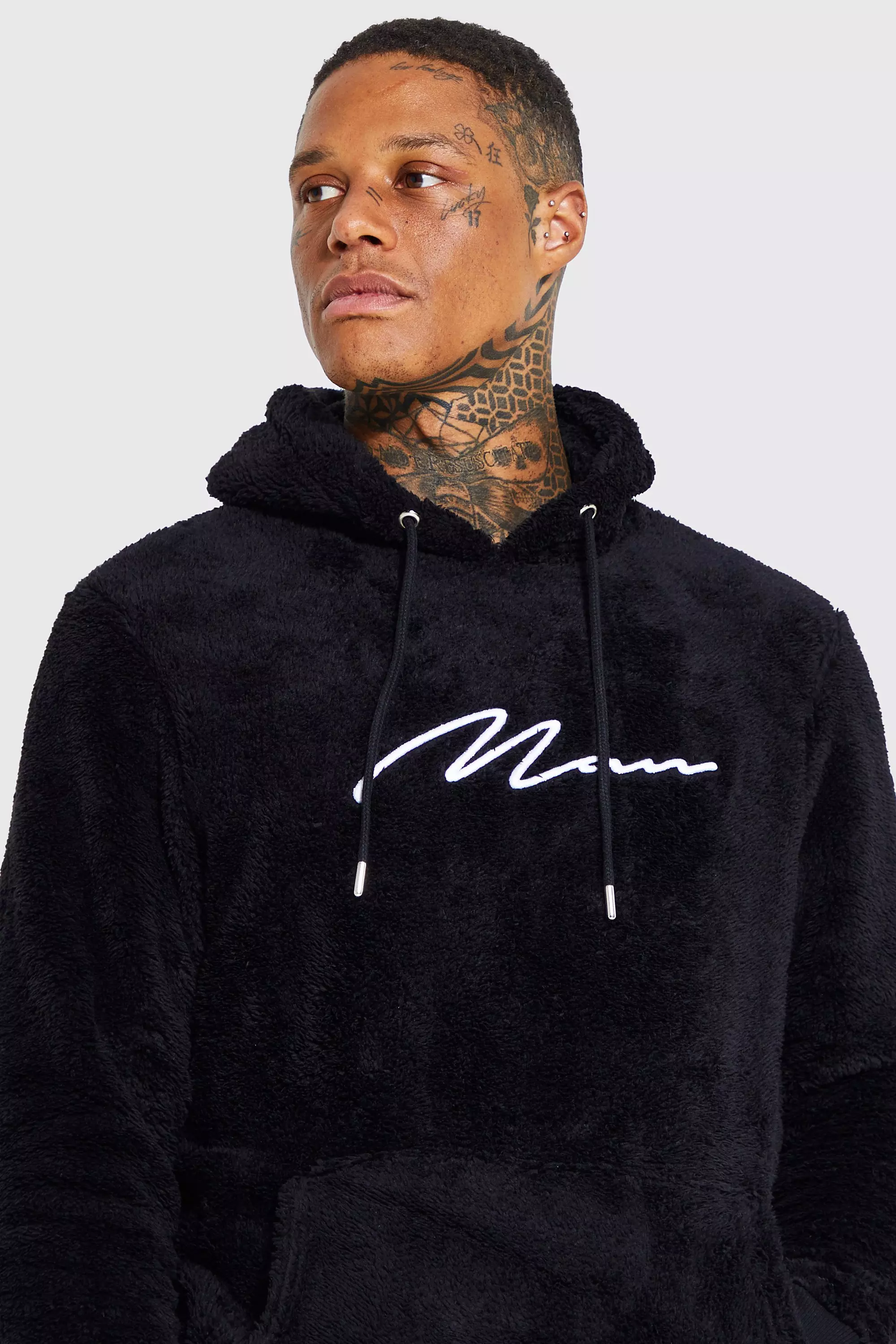 Boohooman hot sale signature hoodie