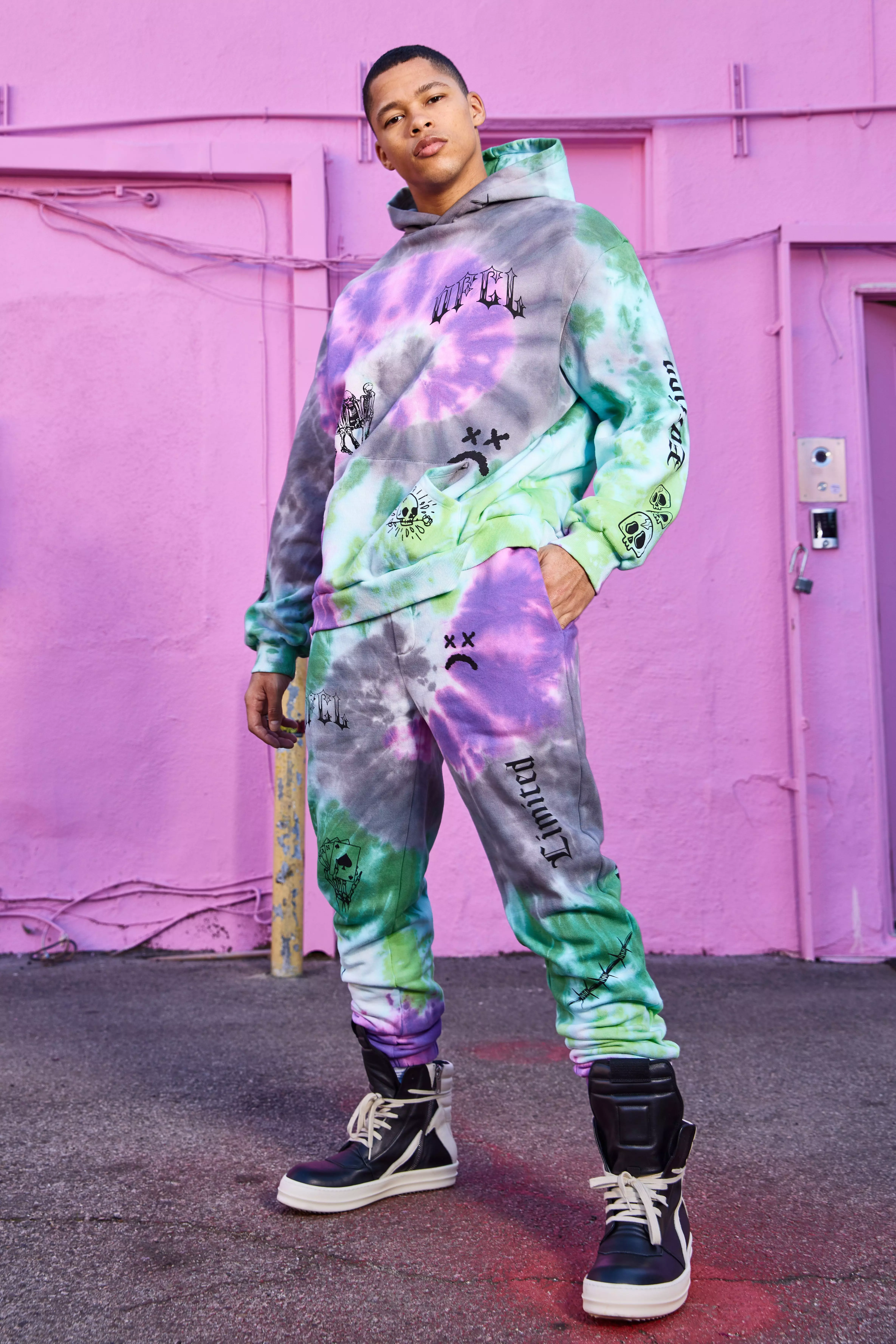 Tie cheap dye tracksuit