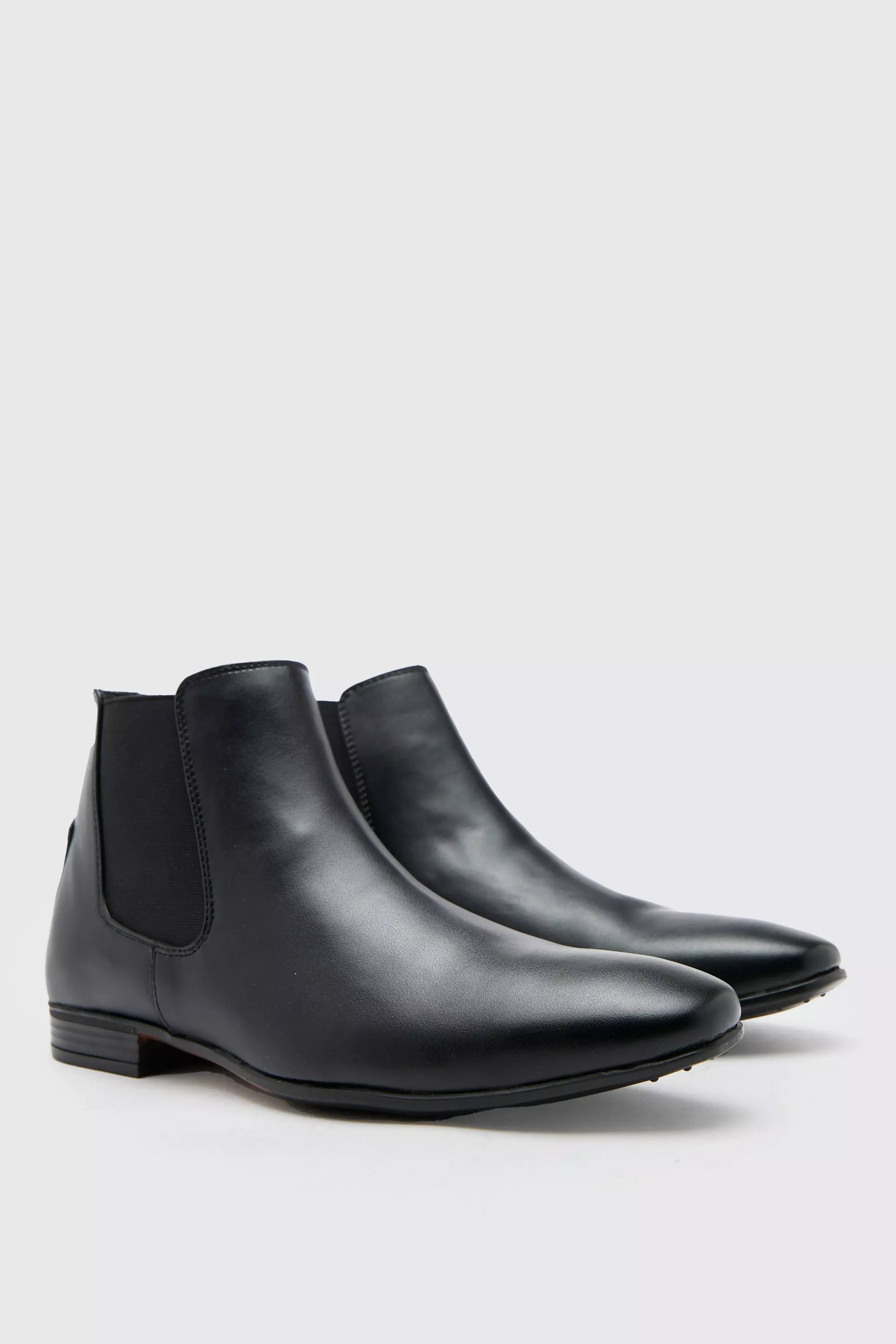 Marine Tag det op At blokere Faux Leather Chelsea Boot | boohooMAN USA