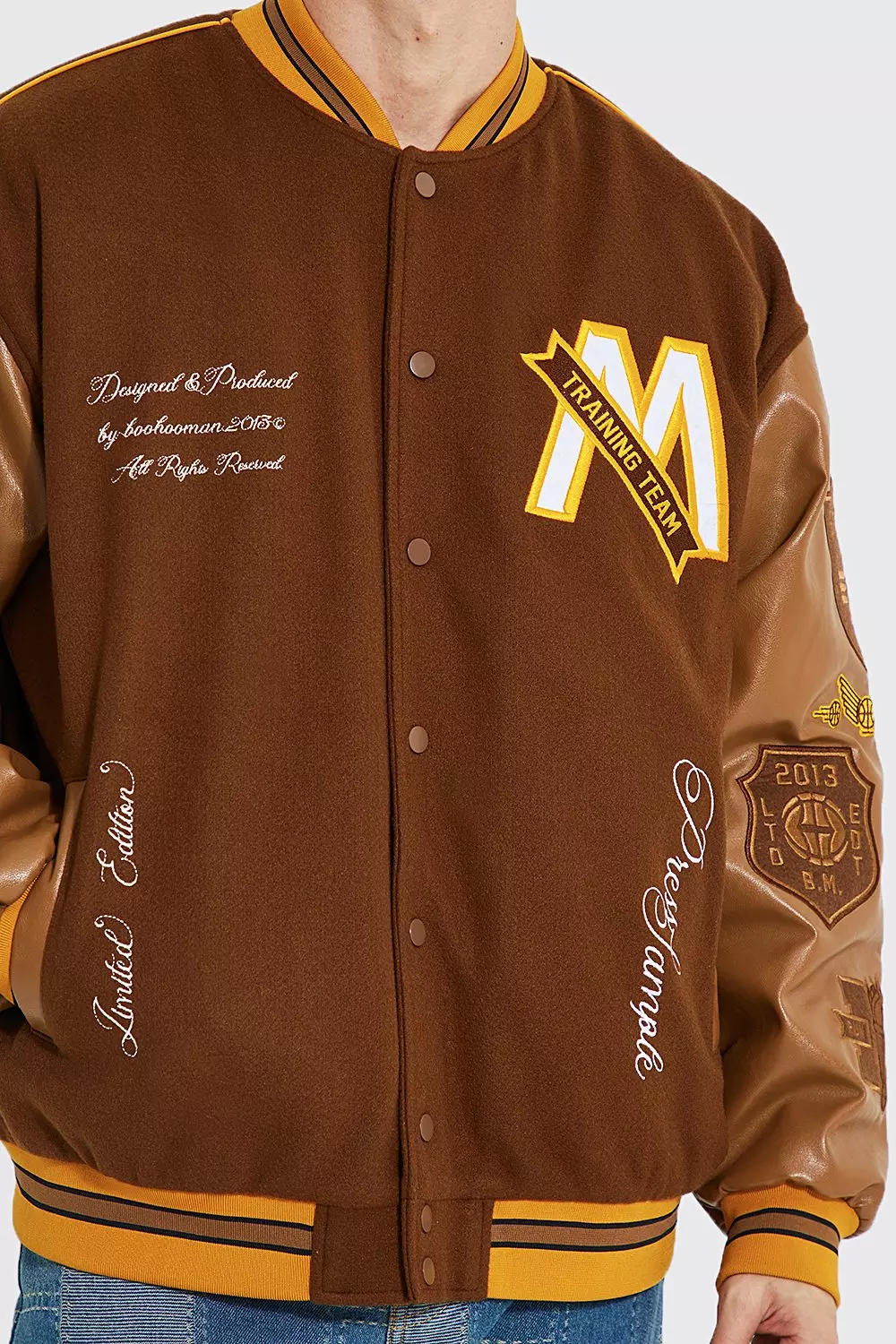 Varsity Jacket In Brown