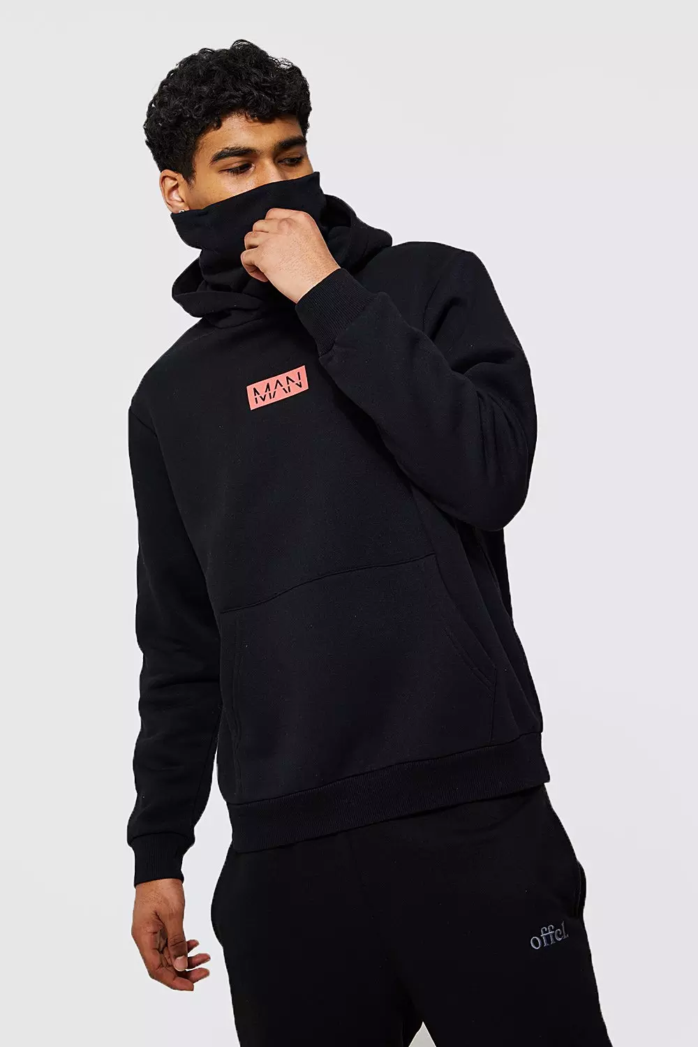 Man hoodie with online snood