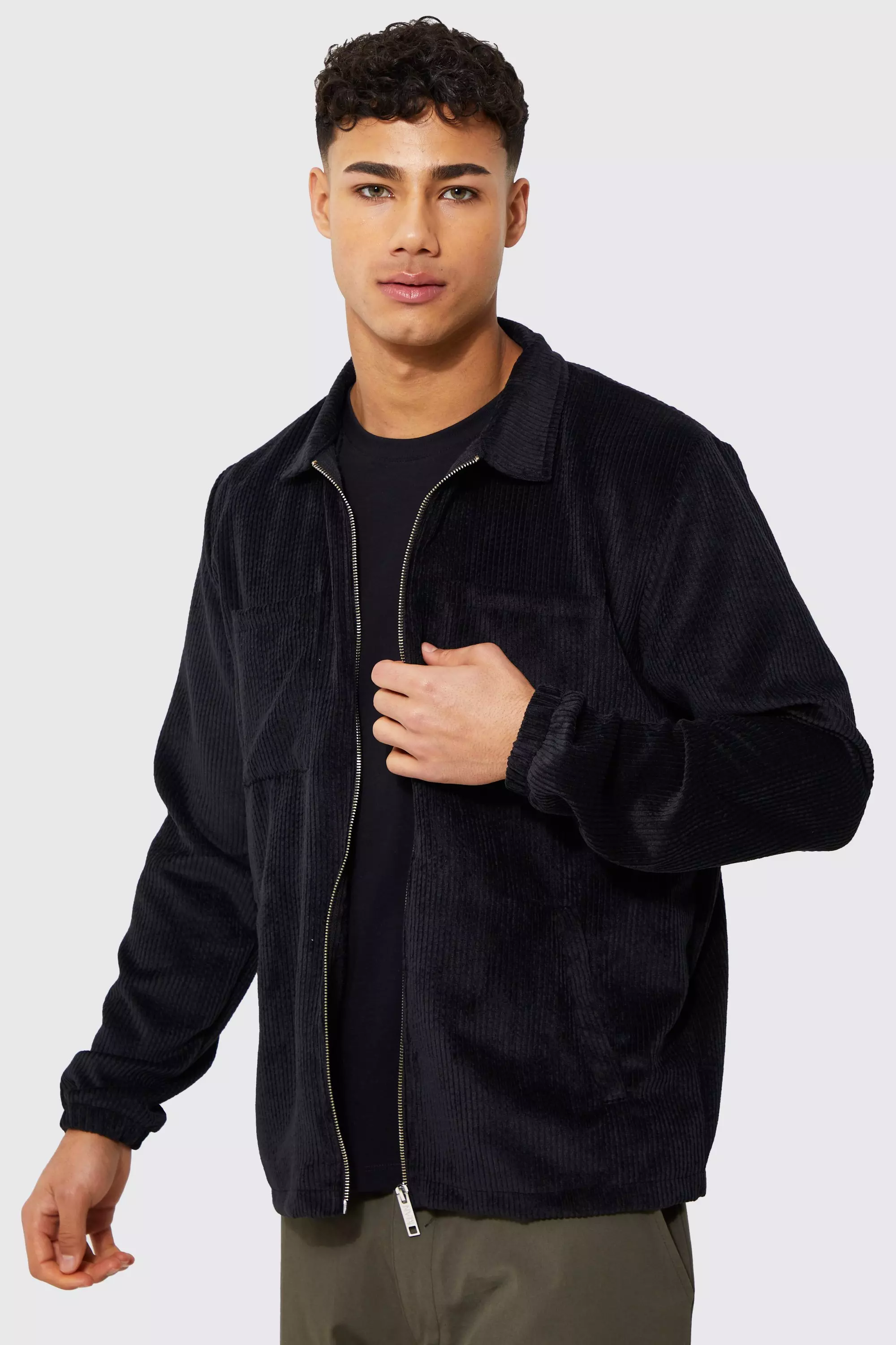 Mens corduroy harrington outlet jacket