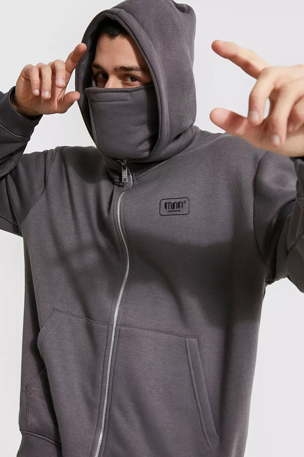 zip up hoodie with mask
